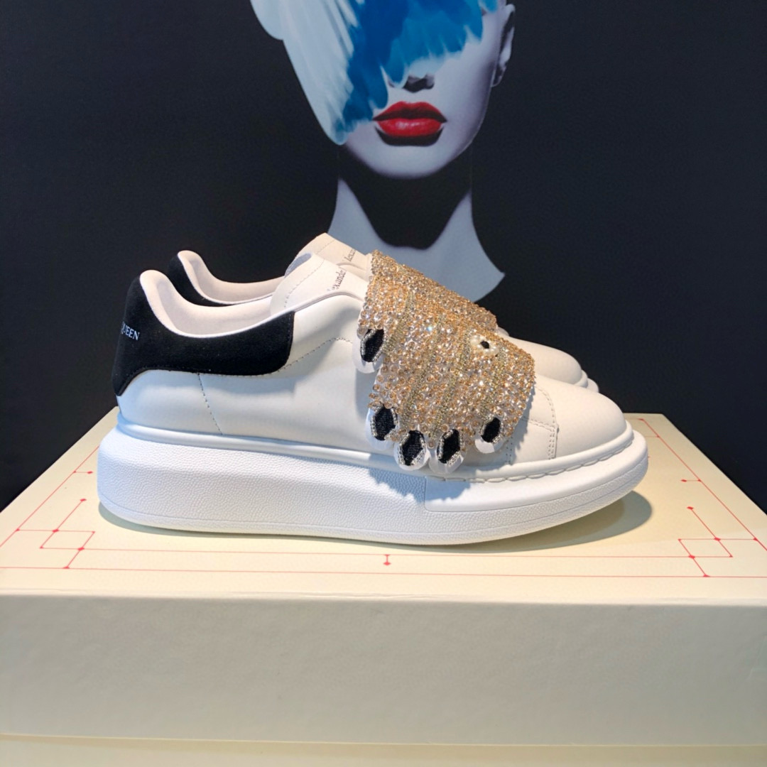 McQueen Crystal Sneakers White