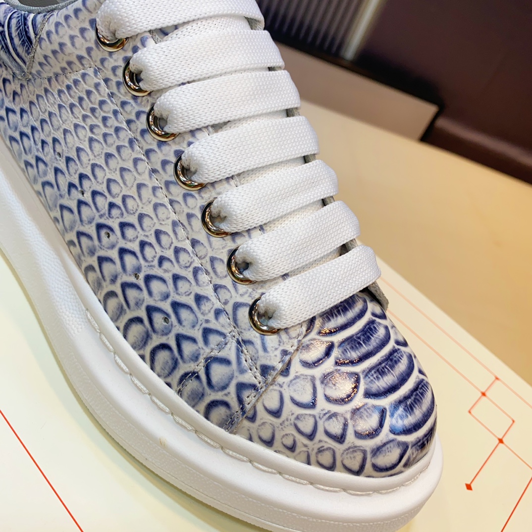 McQueen Embossed Sneakers Blue