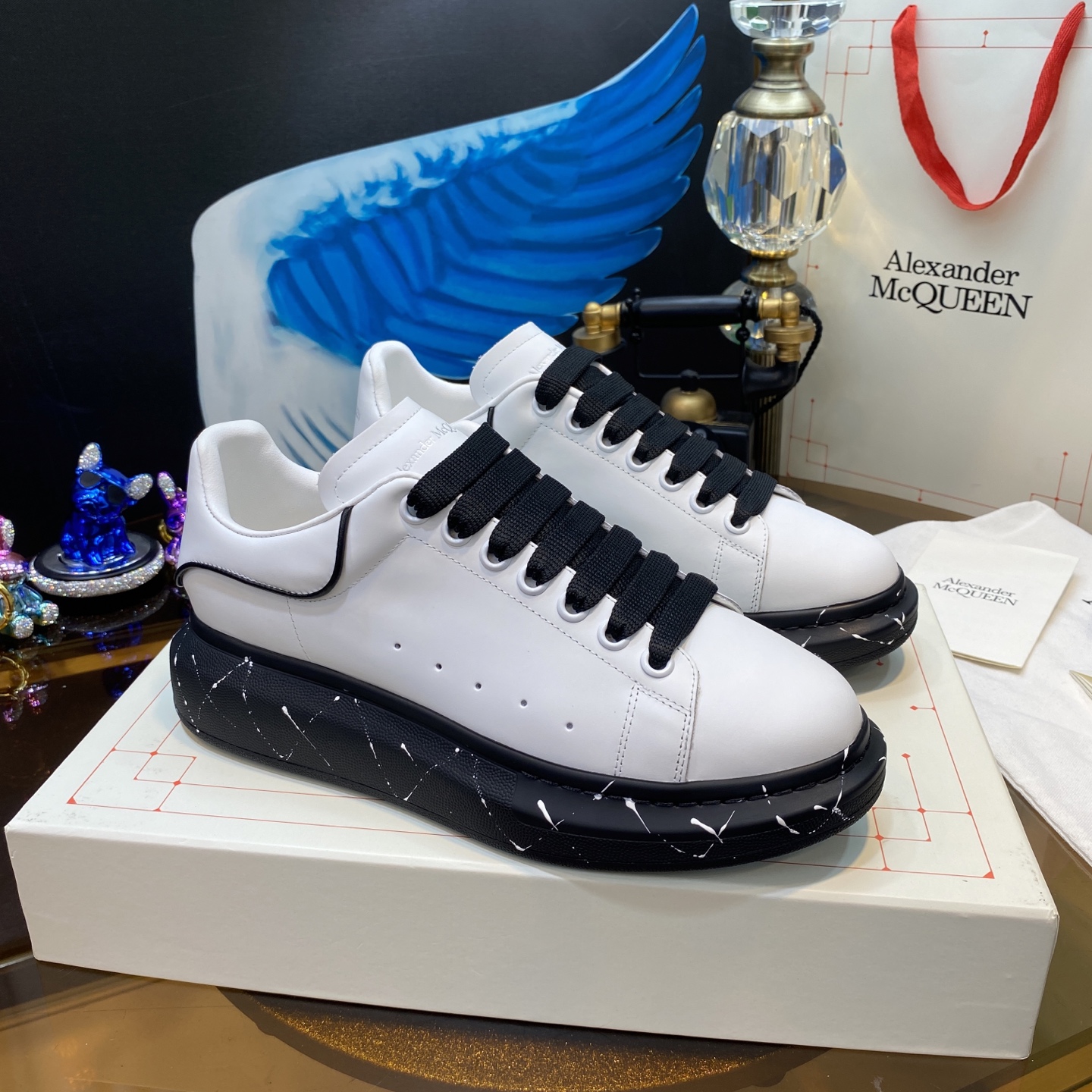 McQueen Shoes White Black