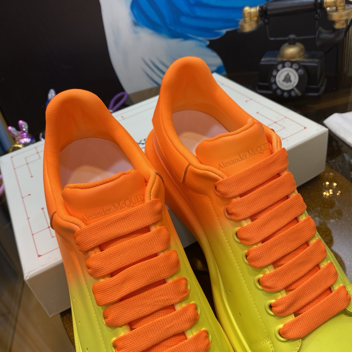 McQueen Sneakers Orange Yellow