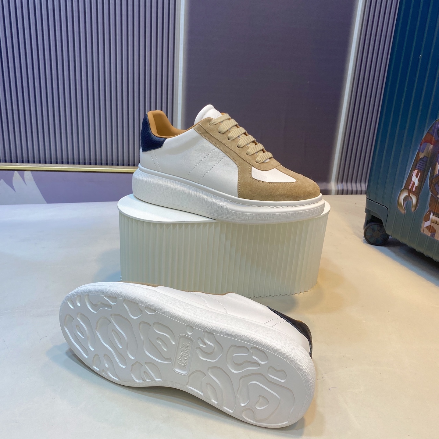 McQueen Oversized Sneaker Tan