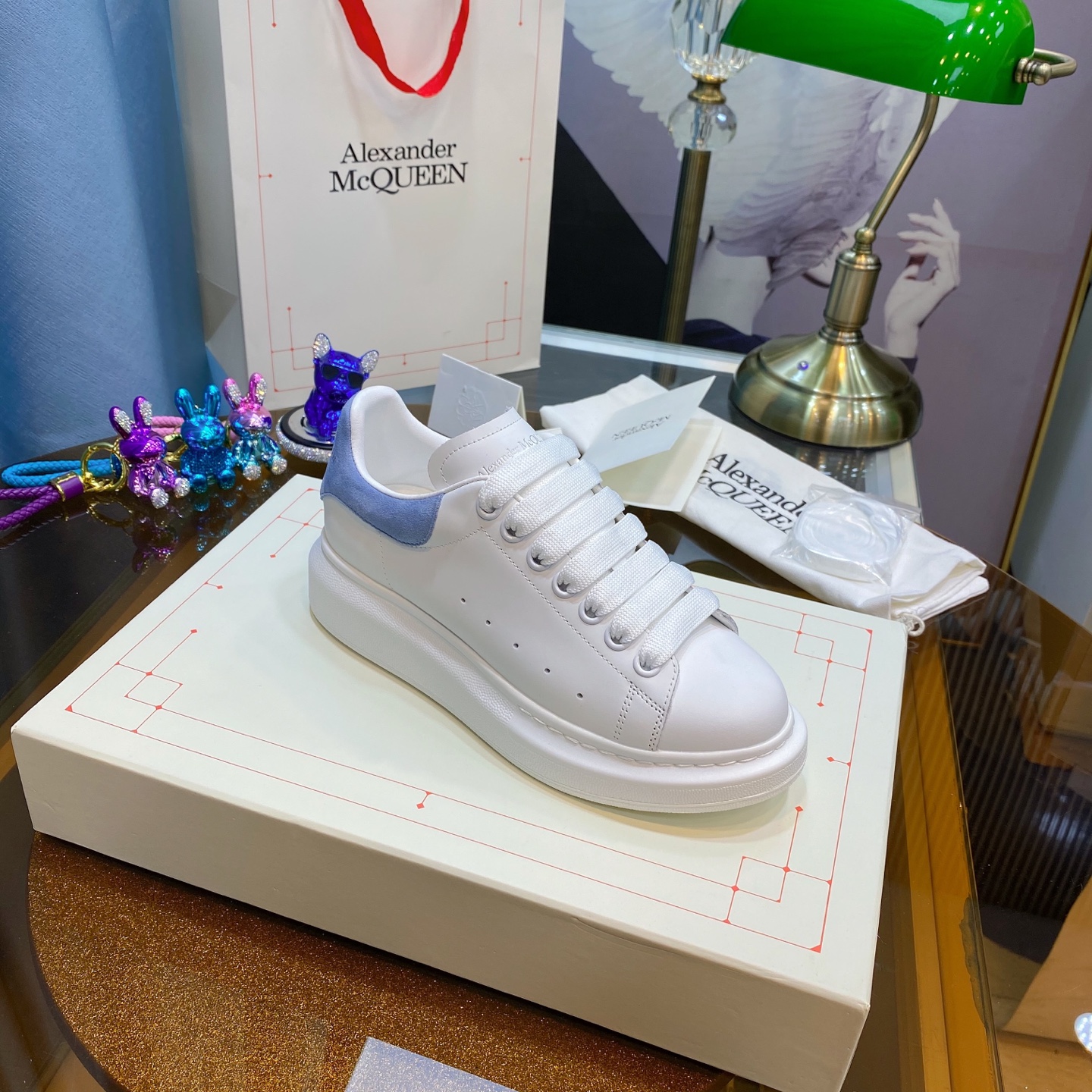 McQueen Sneaker White Blue