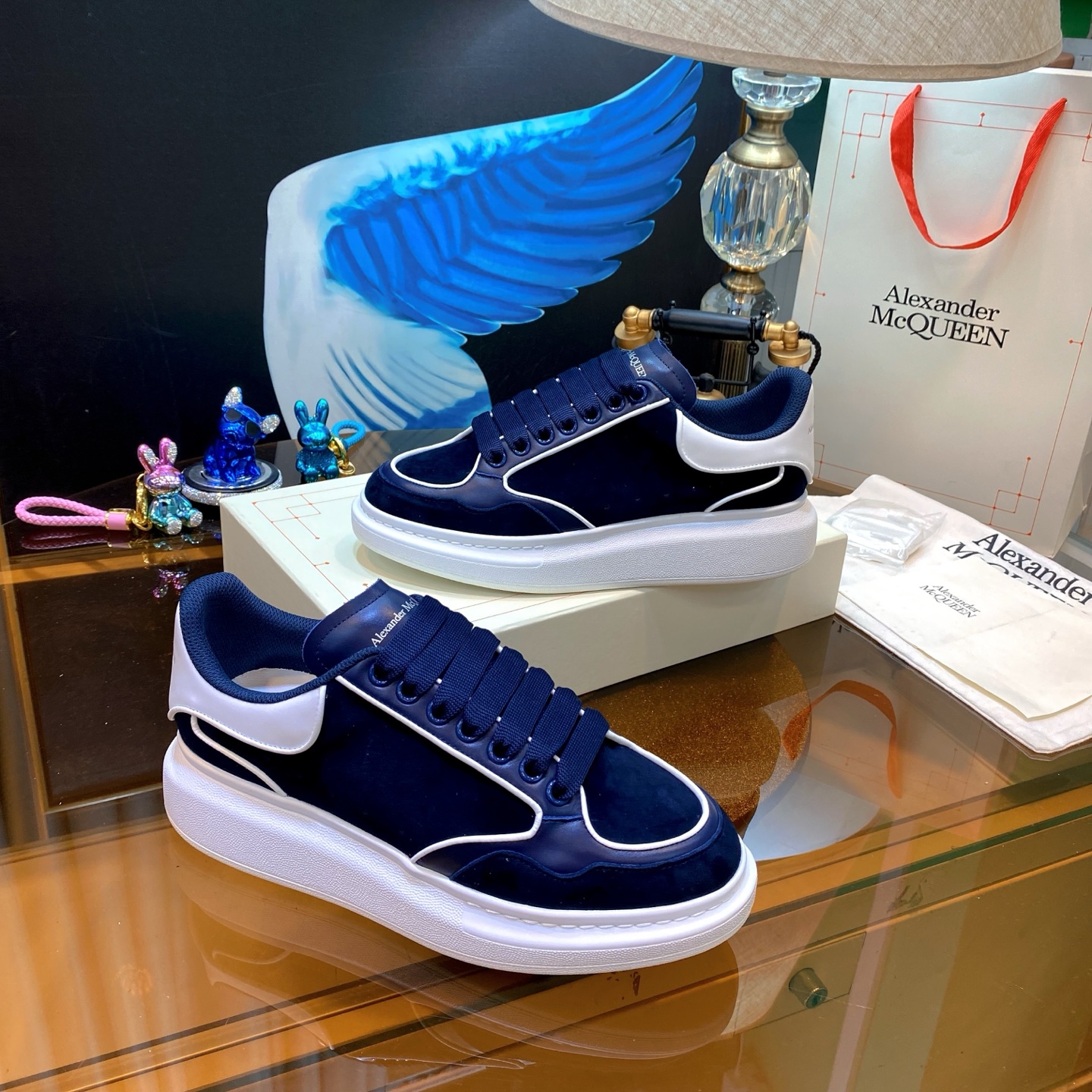 Alexander McQueen Navy Shoes