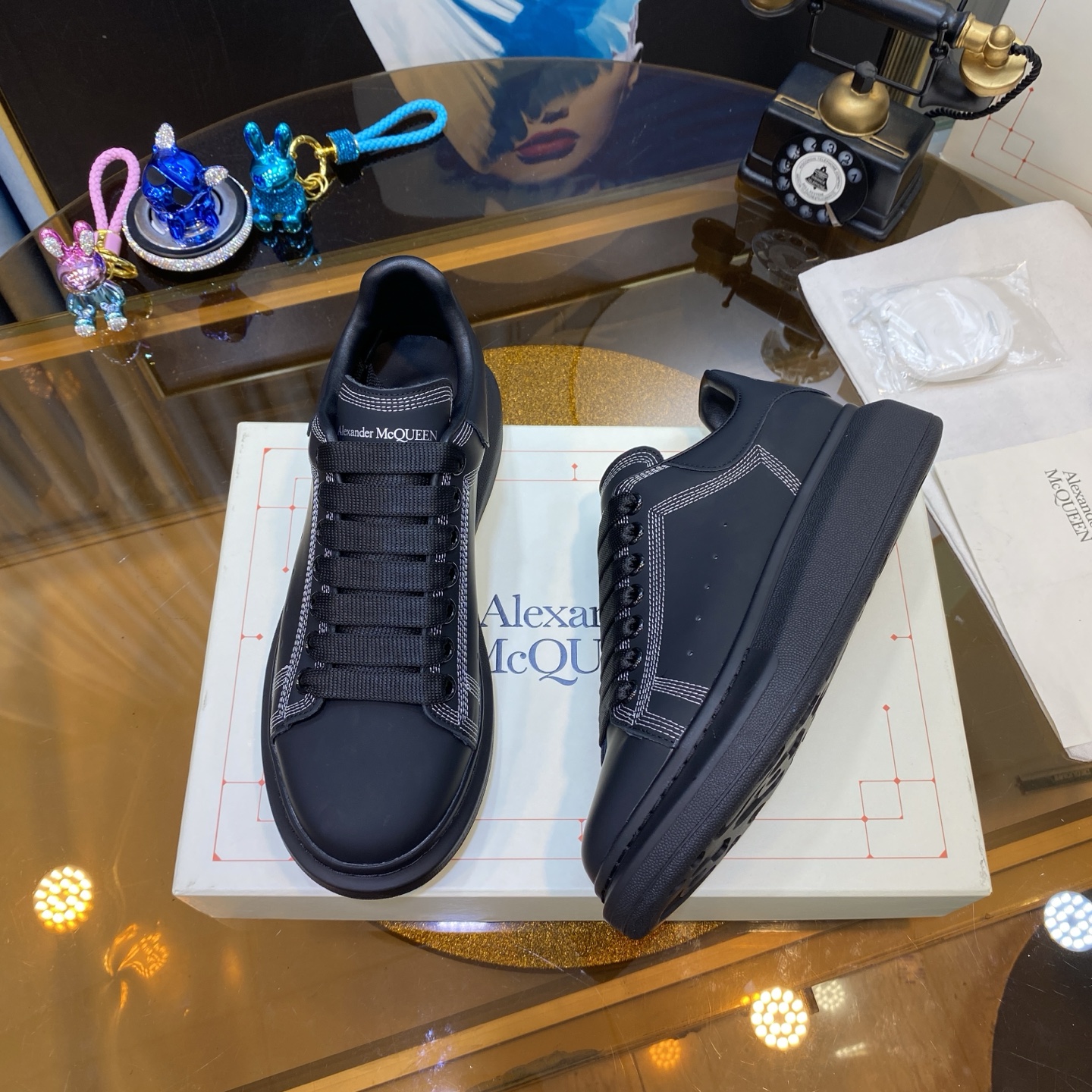 McQueen Oversized Sneaker Black
