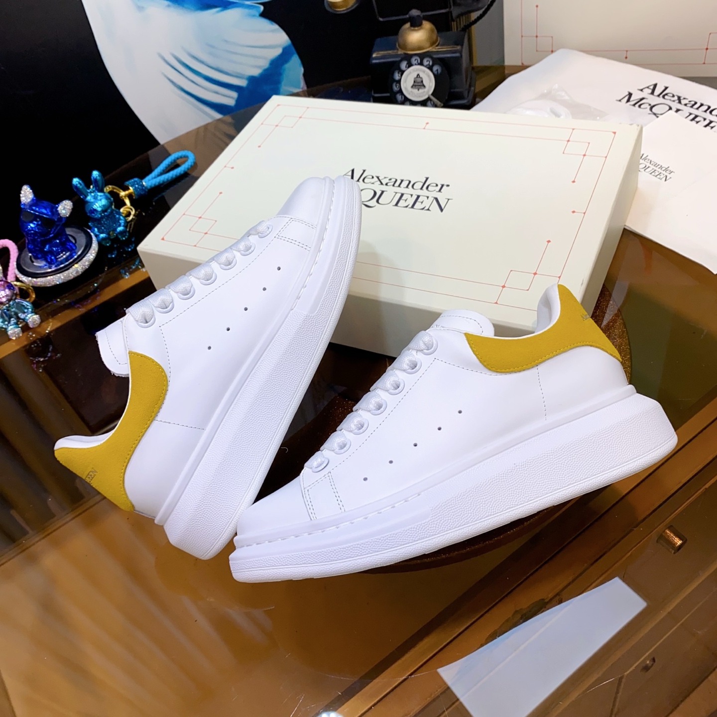McQueen Oversole White Yellow