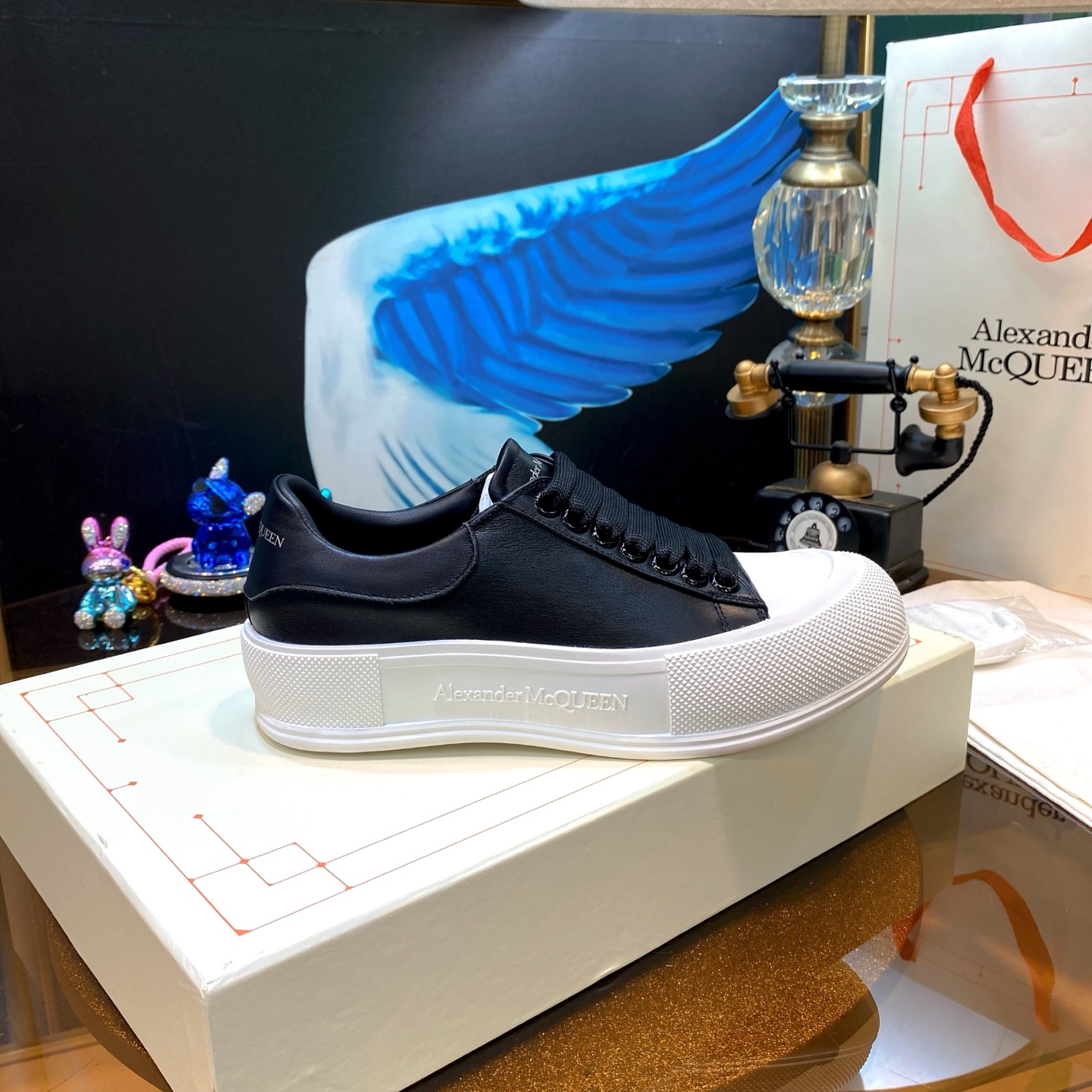 McQueen Air Sole Sneaker Black