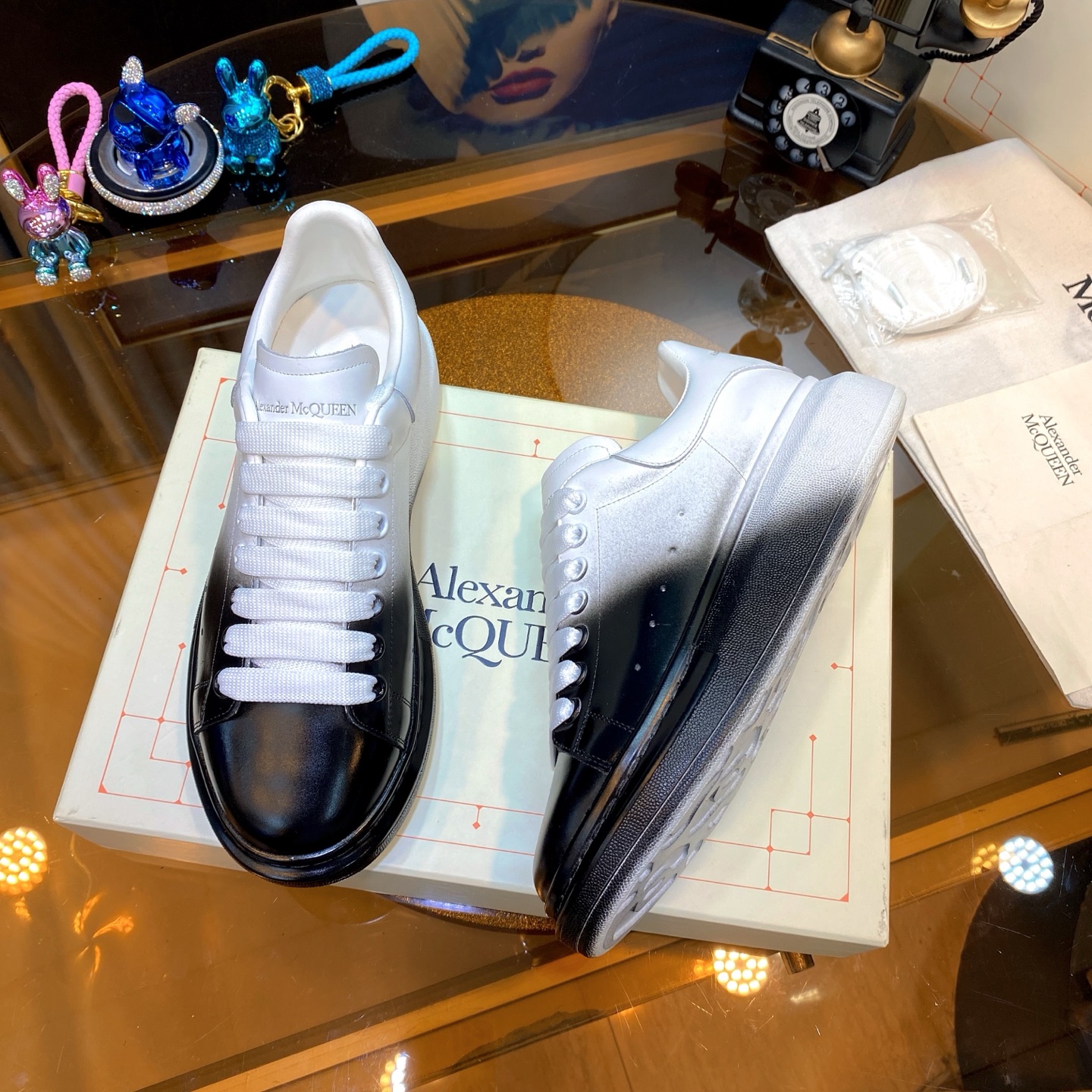 McQueen Air Sneakers B/W