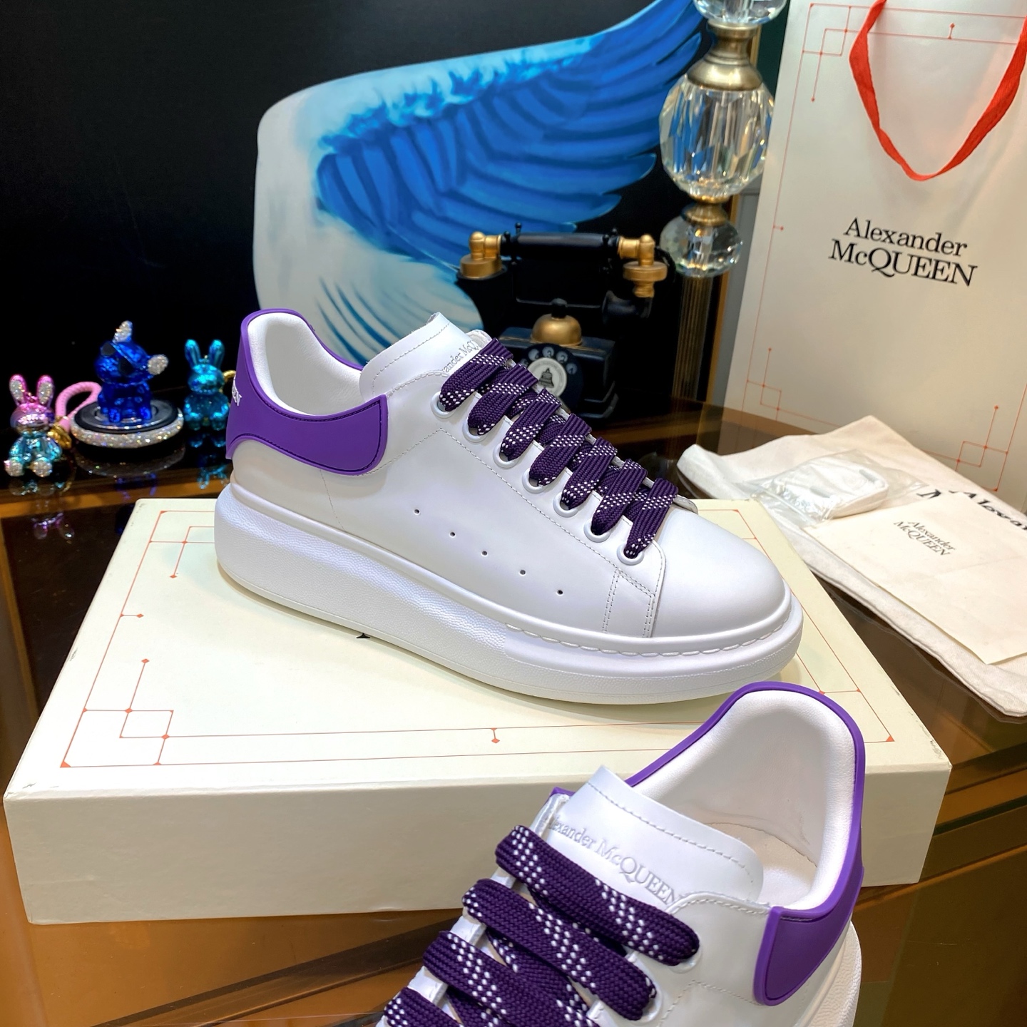 McQueen Sneaker White Purple
