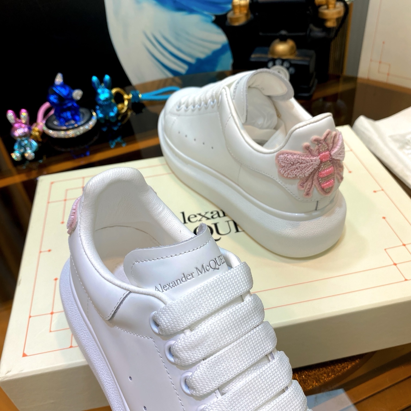 Alexander McQueen Bee White