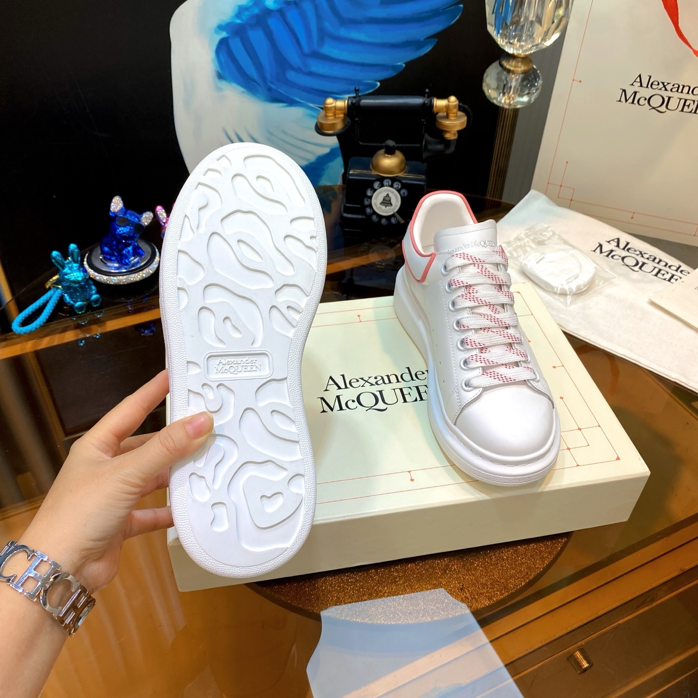 McQueen Platform Shoes White