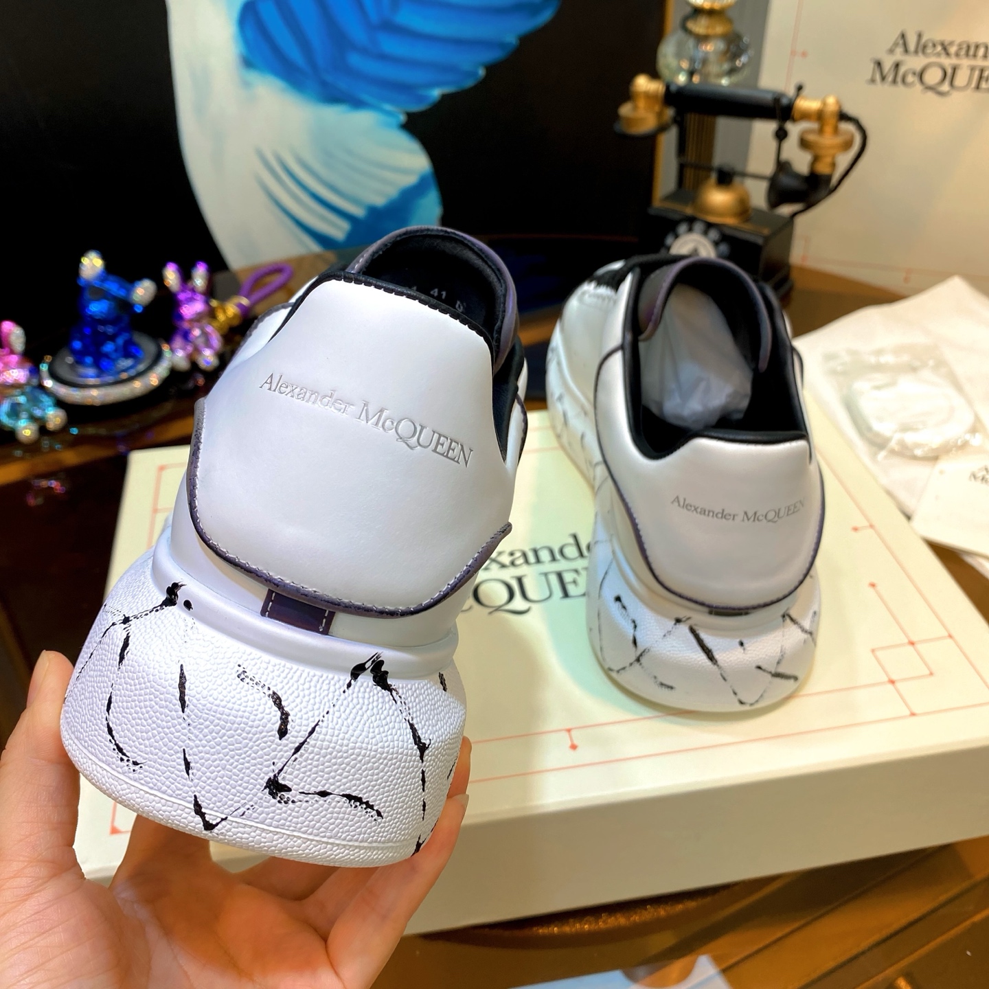 McQueen Chunky Sneakers White