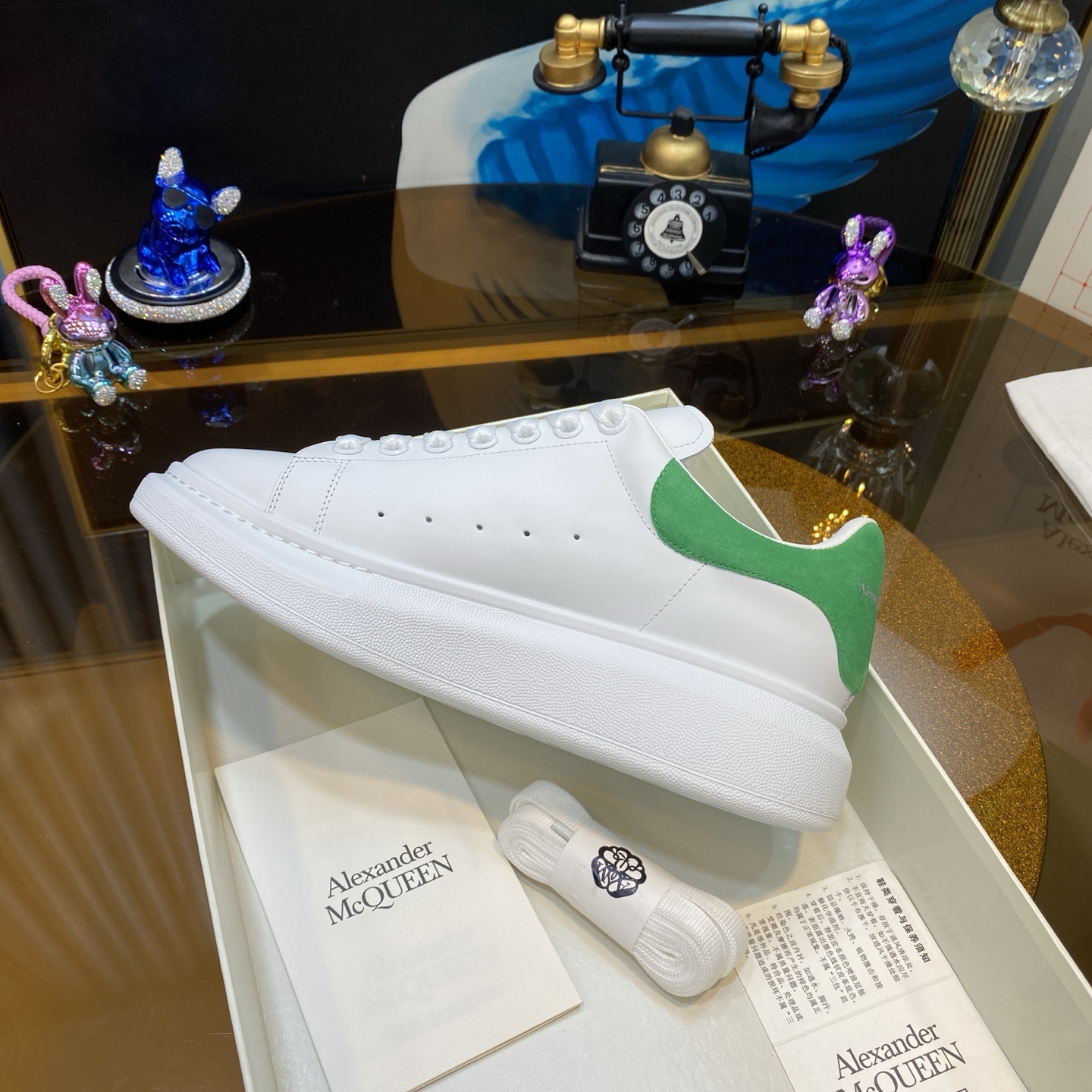McQueen Sneaker White Green