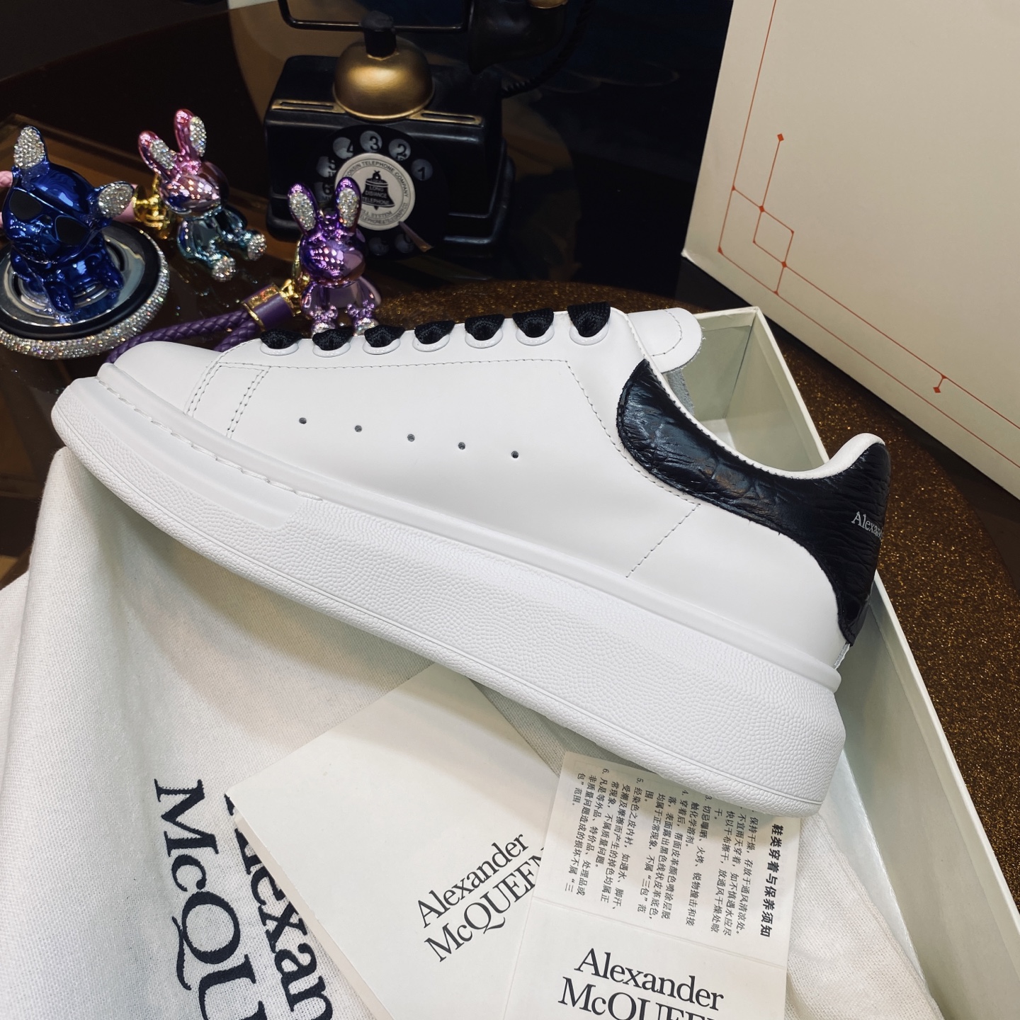 McQueen Sneakers White Black