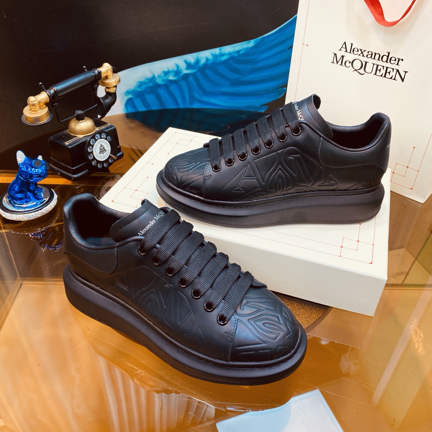 McQueen Chunky Sneakers Black