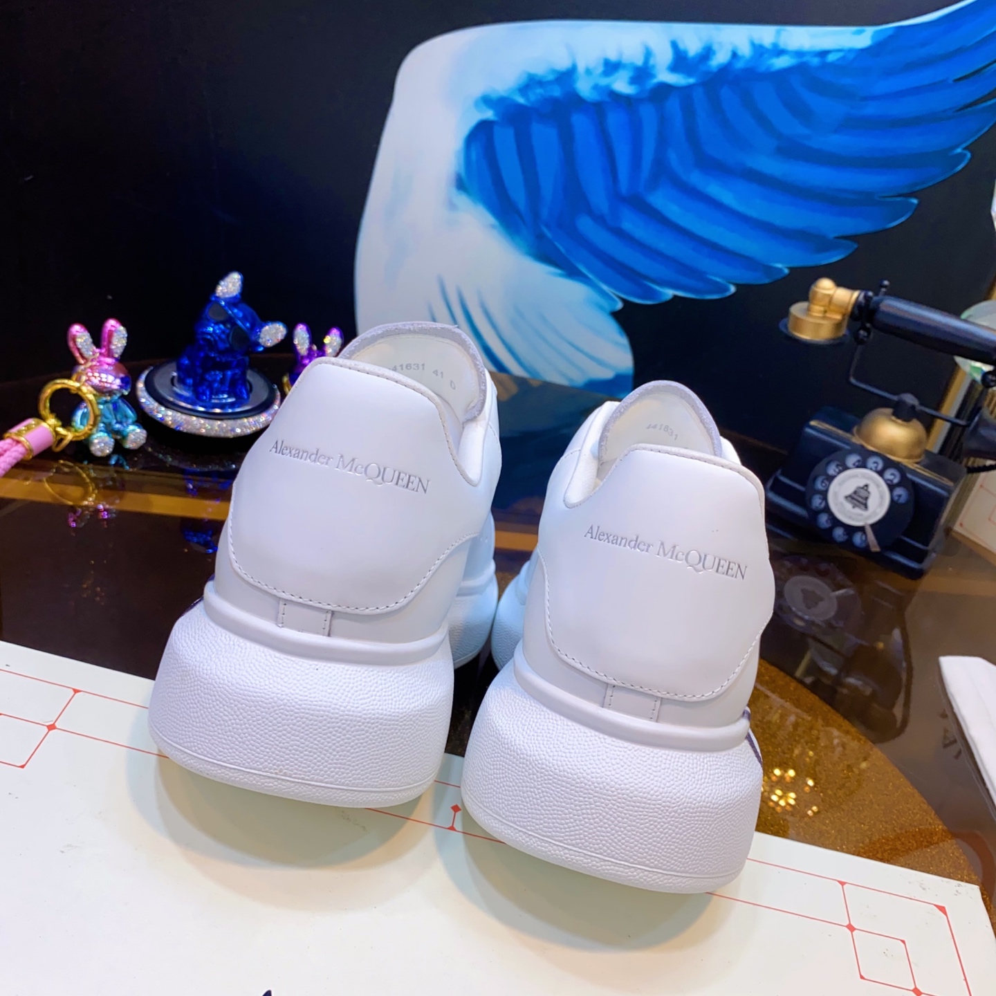 McQueen Graffiti Shoes White