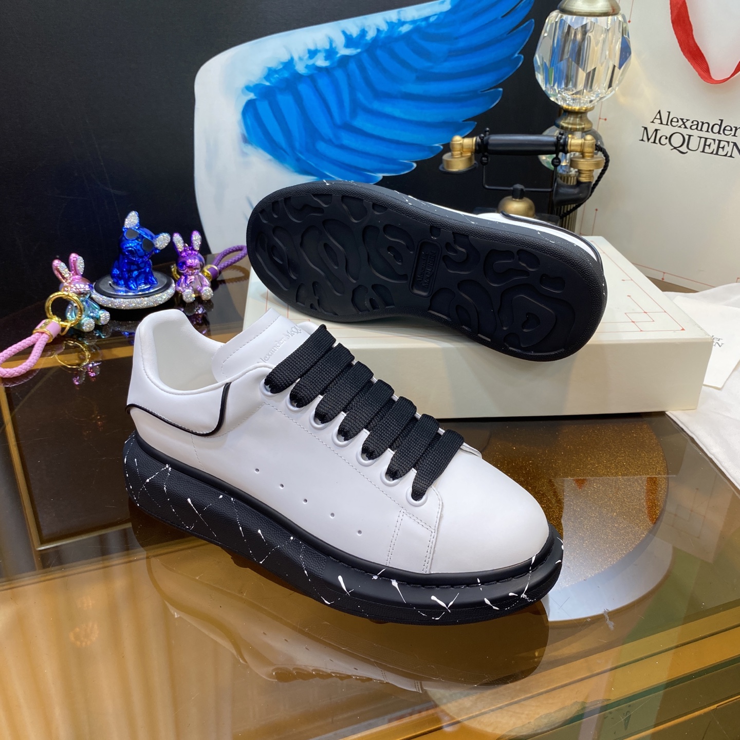 McQueen Shoes White Black