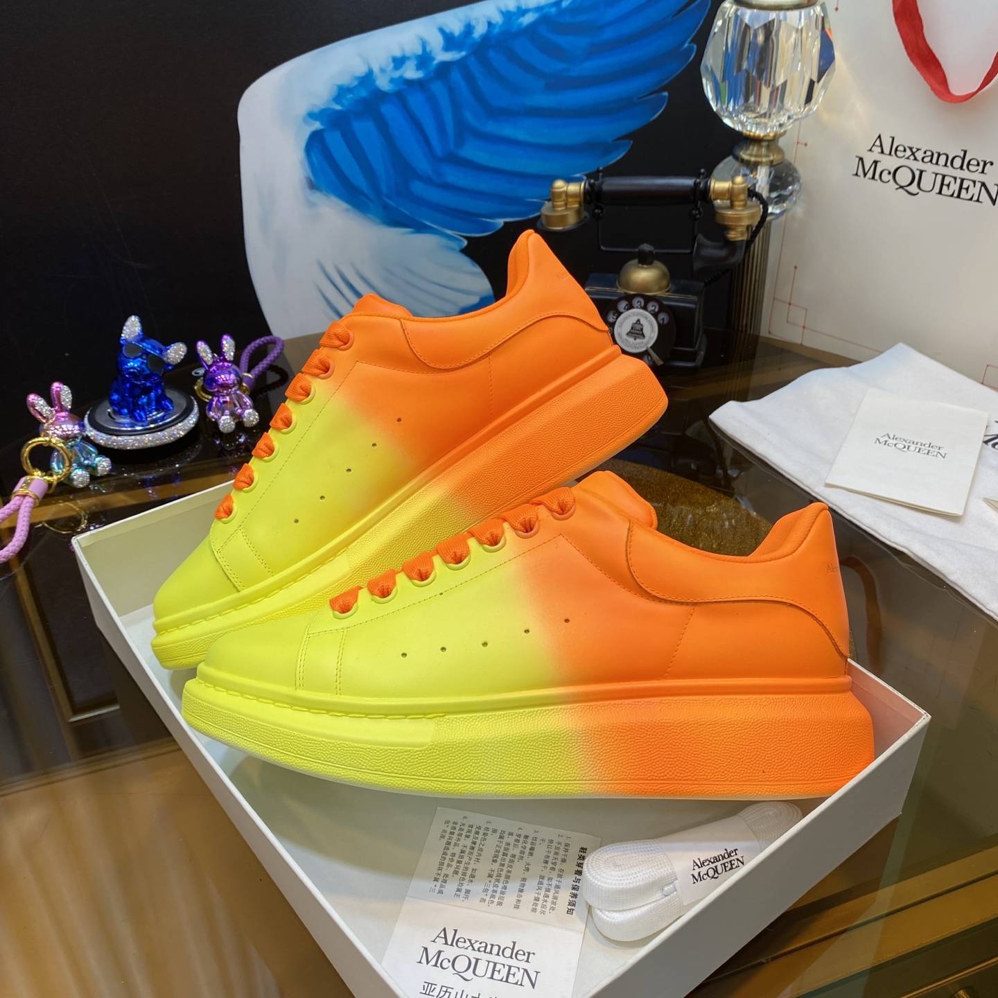 McQueen Sneakers Orange Yellow