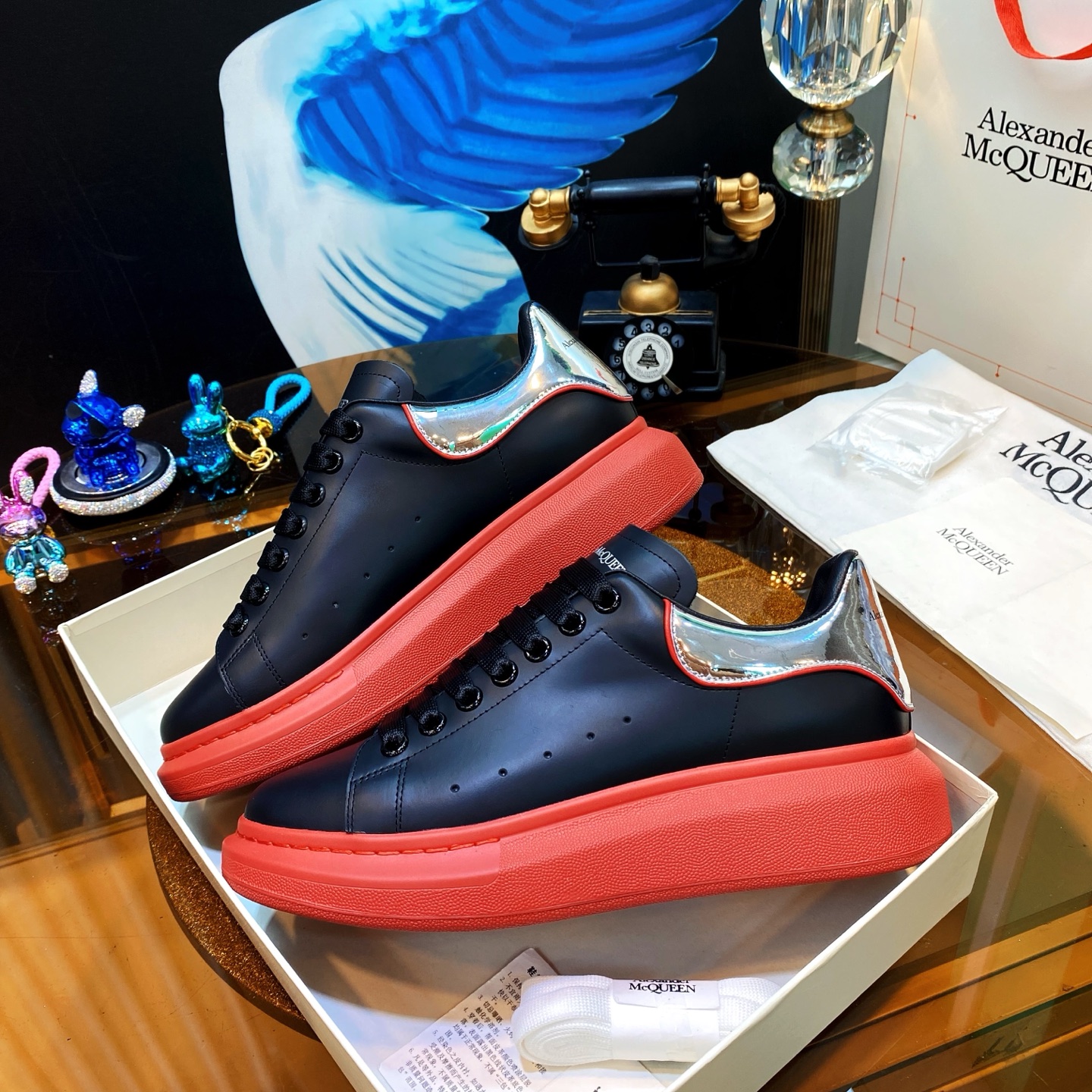 McQueen Sneaker Black Red