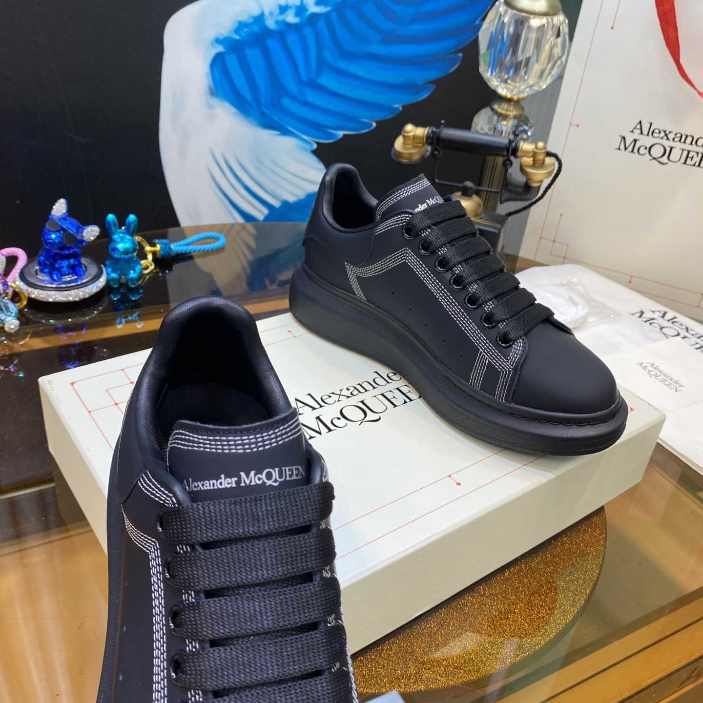 McQueen Oversized Sneaker Black