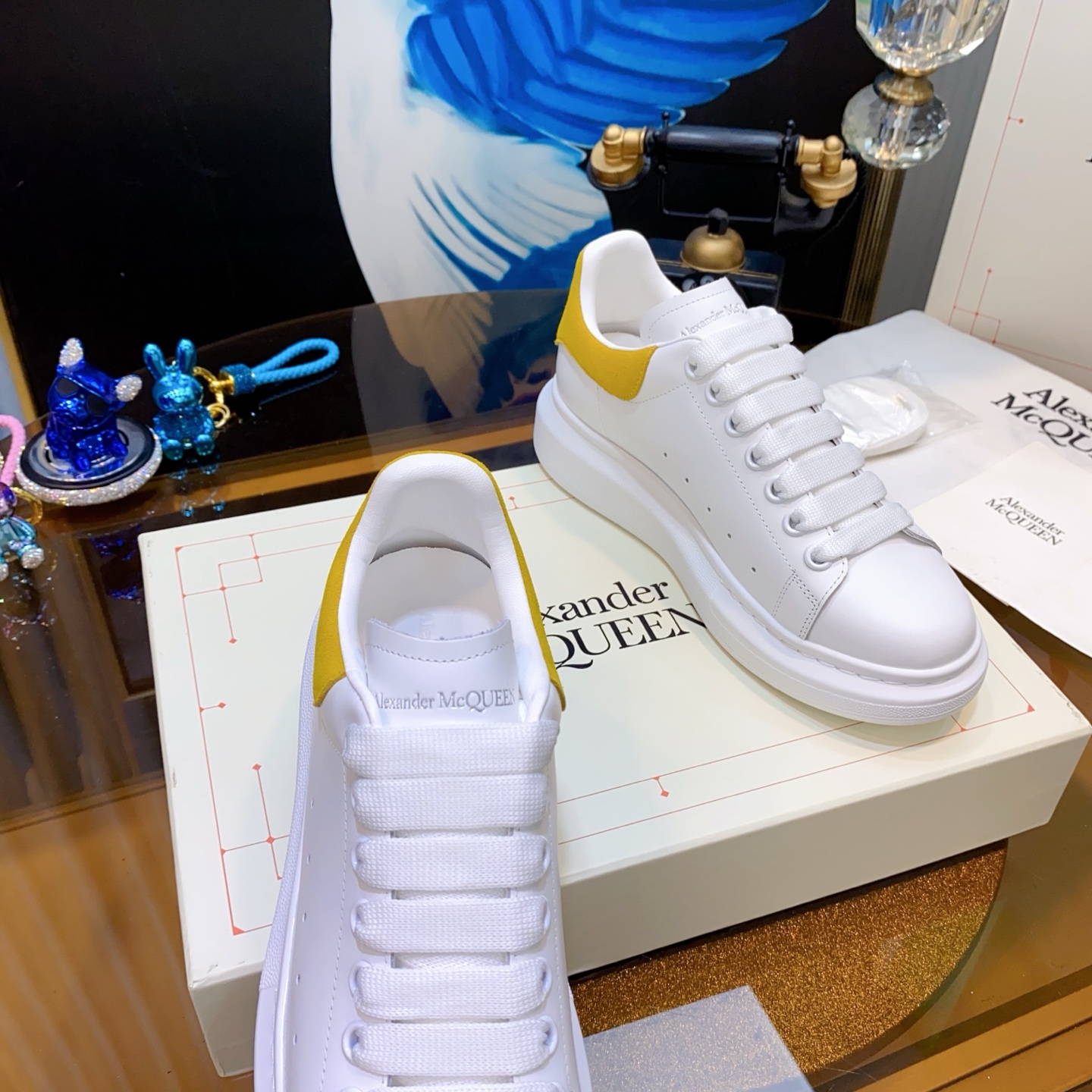 McQueen Oversole White Yellow