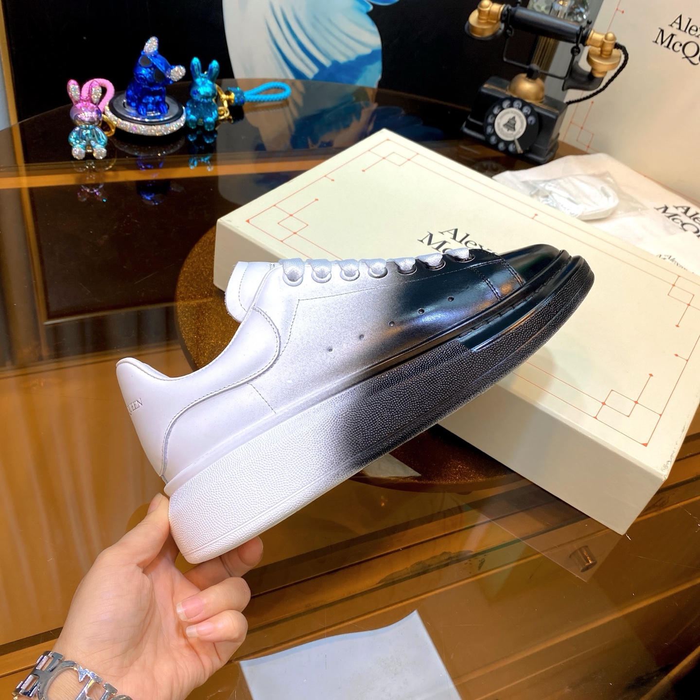 McQueen Air Sneakers B/W