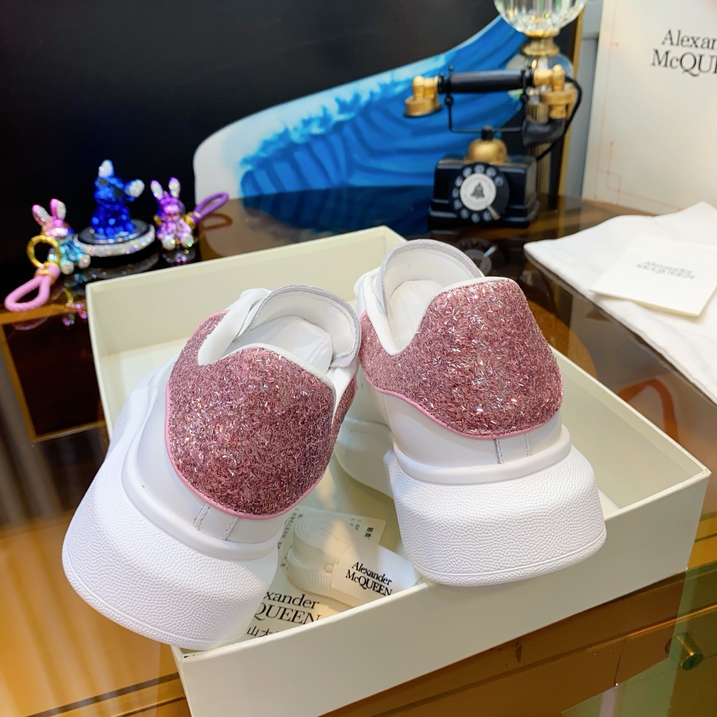McQueen Sneakers White Pink