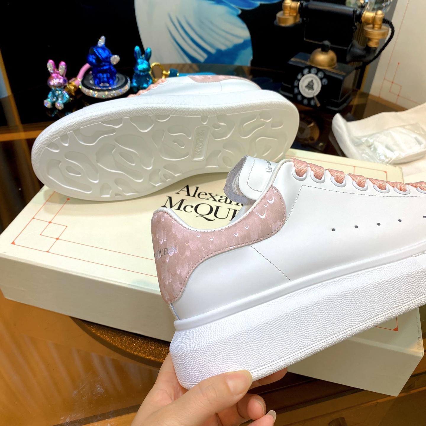 McQueen Sneaker White Pink