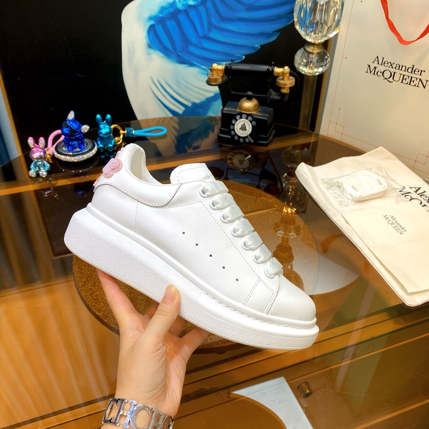 Alexander McQueen Bee White