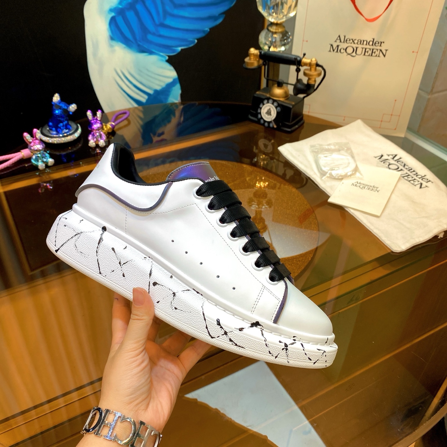 McQueen Chunky Sneakers White