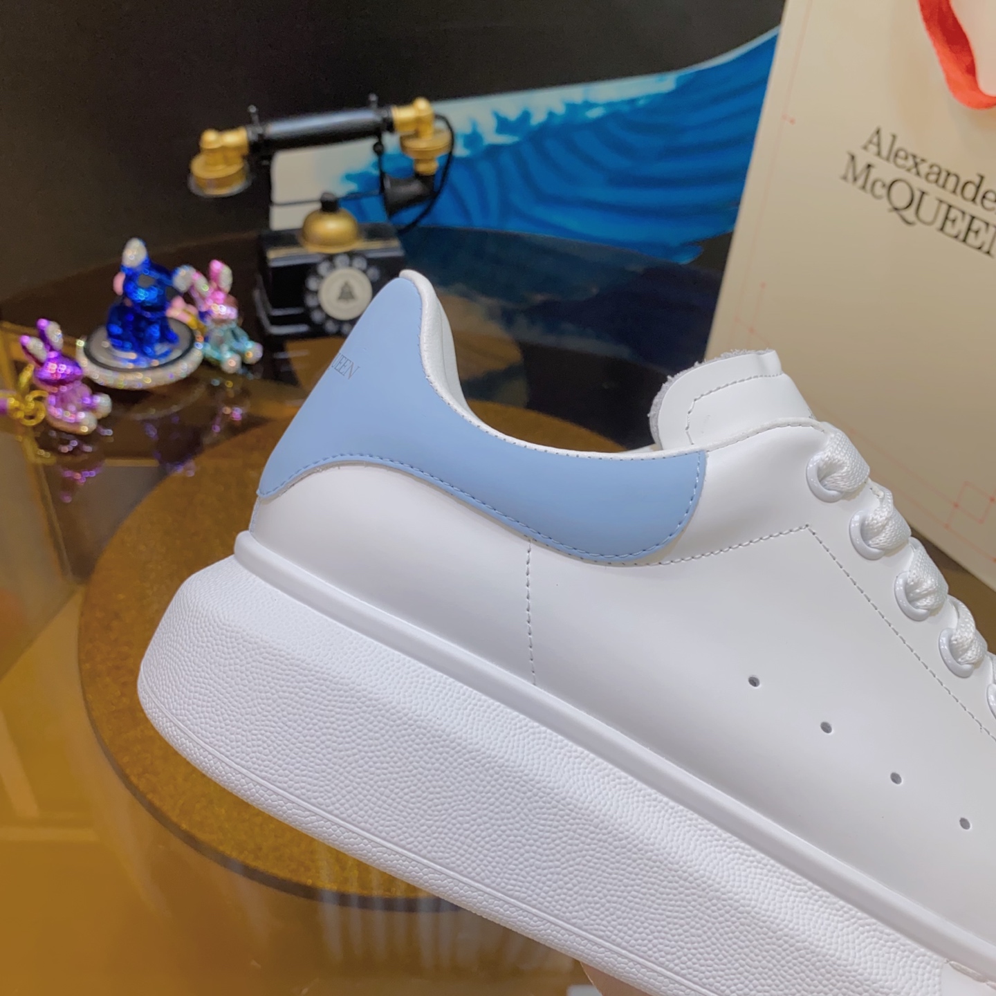 McQueen Sneaker White Blue