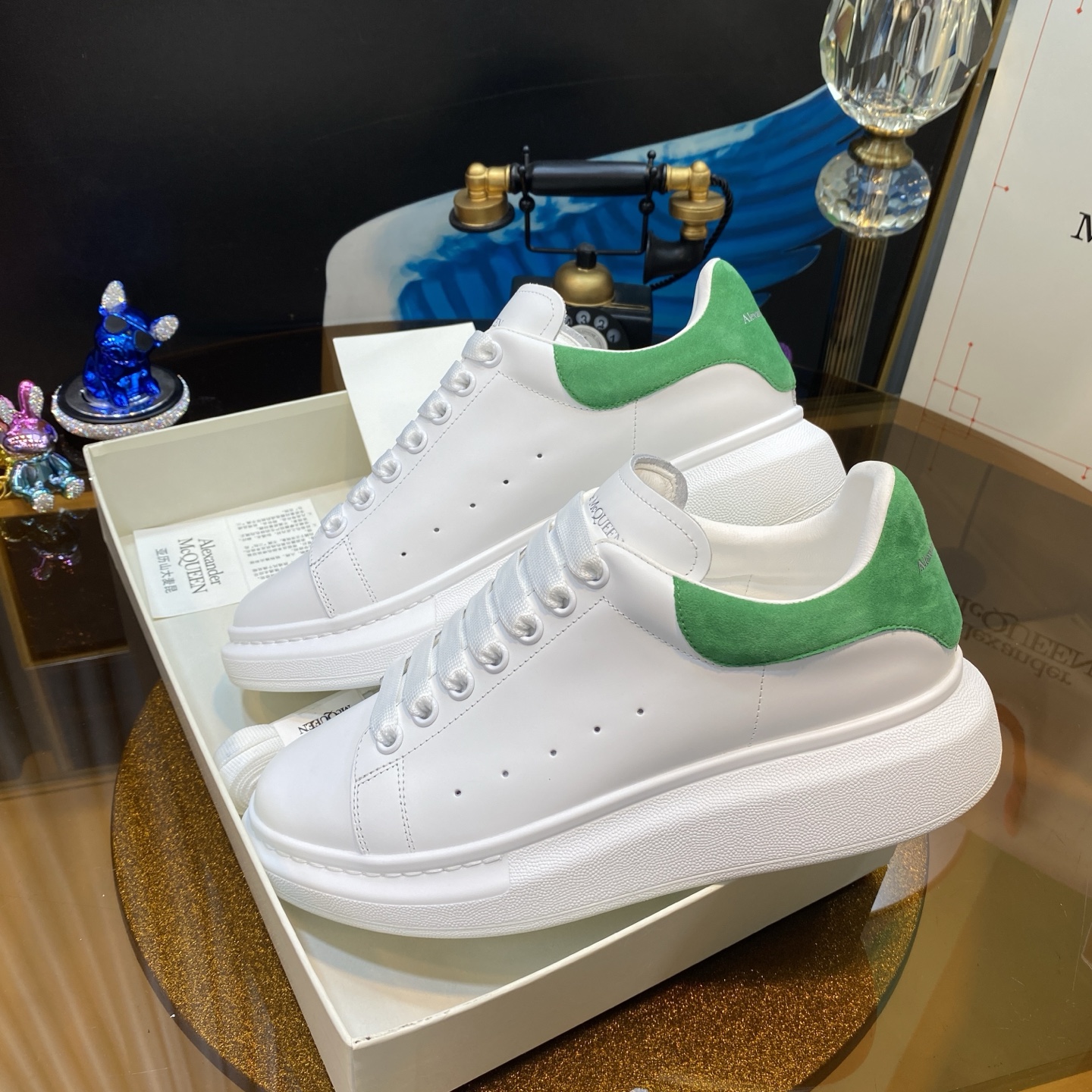 McQueen Sneaker White Green