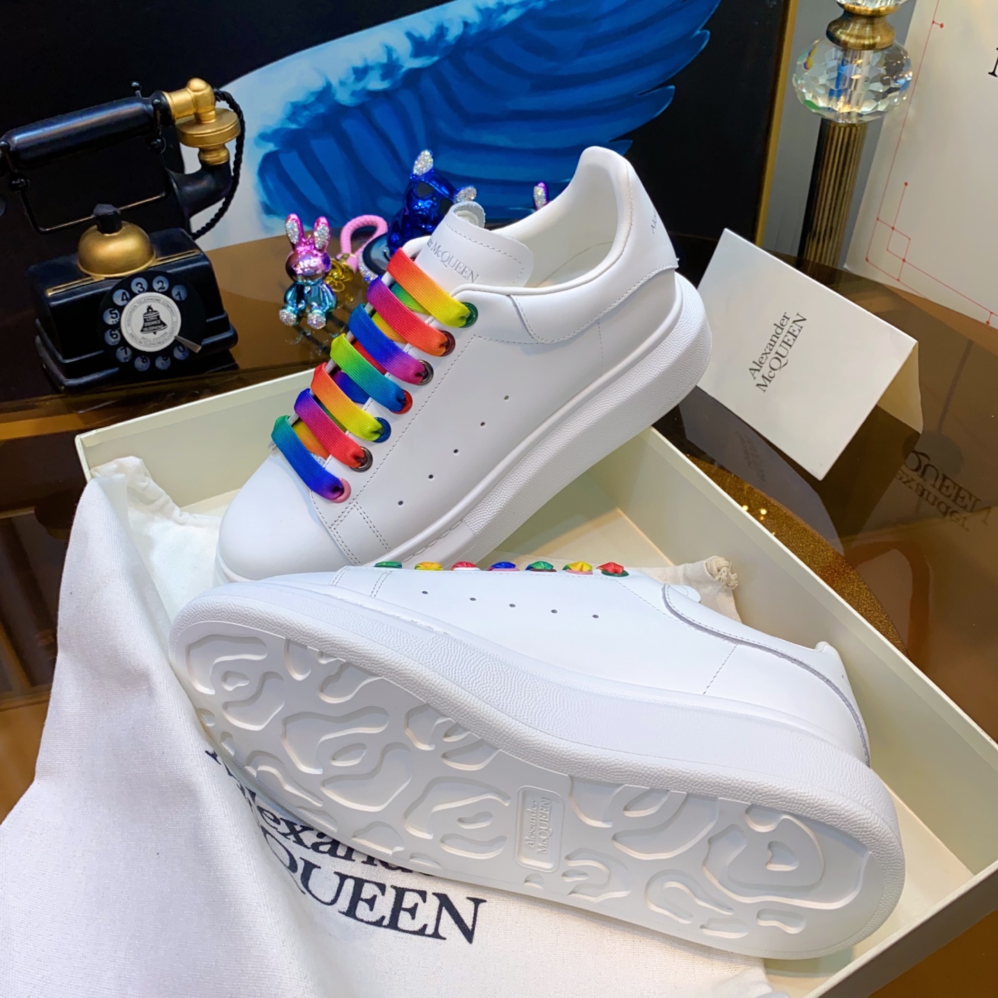 McQueen Sneakers White Multi