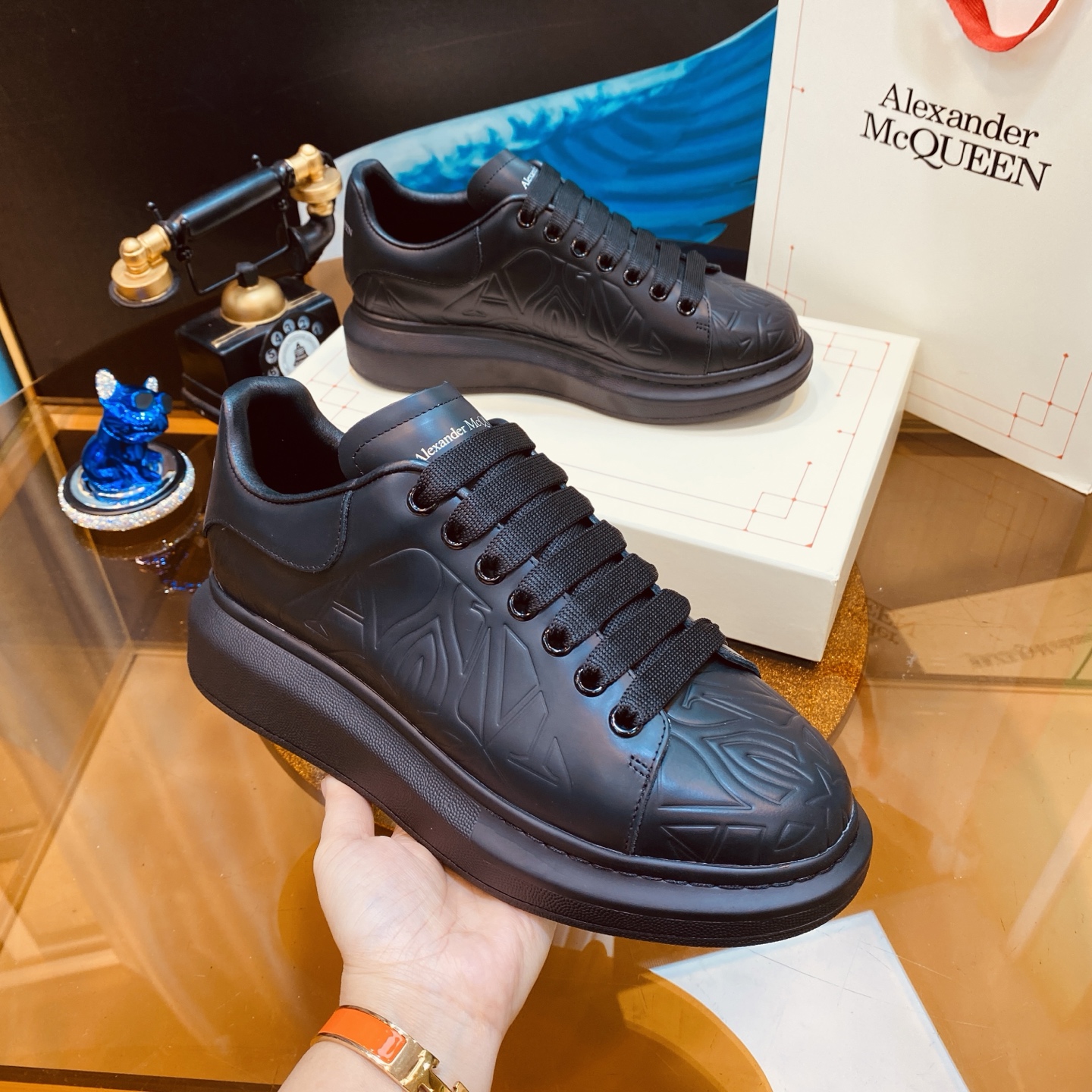 McQueen Chunky Sneakers Black