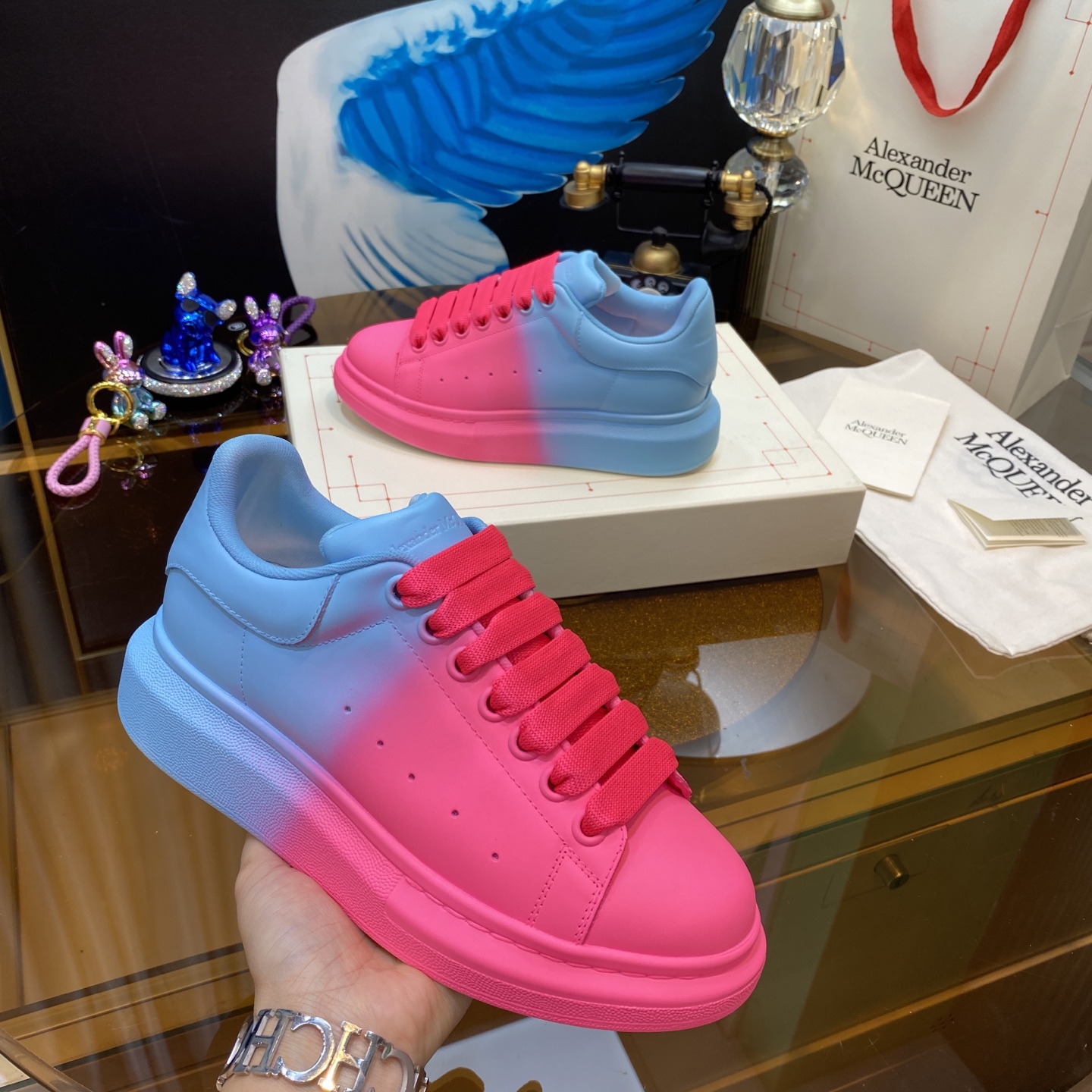 McQueen Sneaker Pink Blue