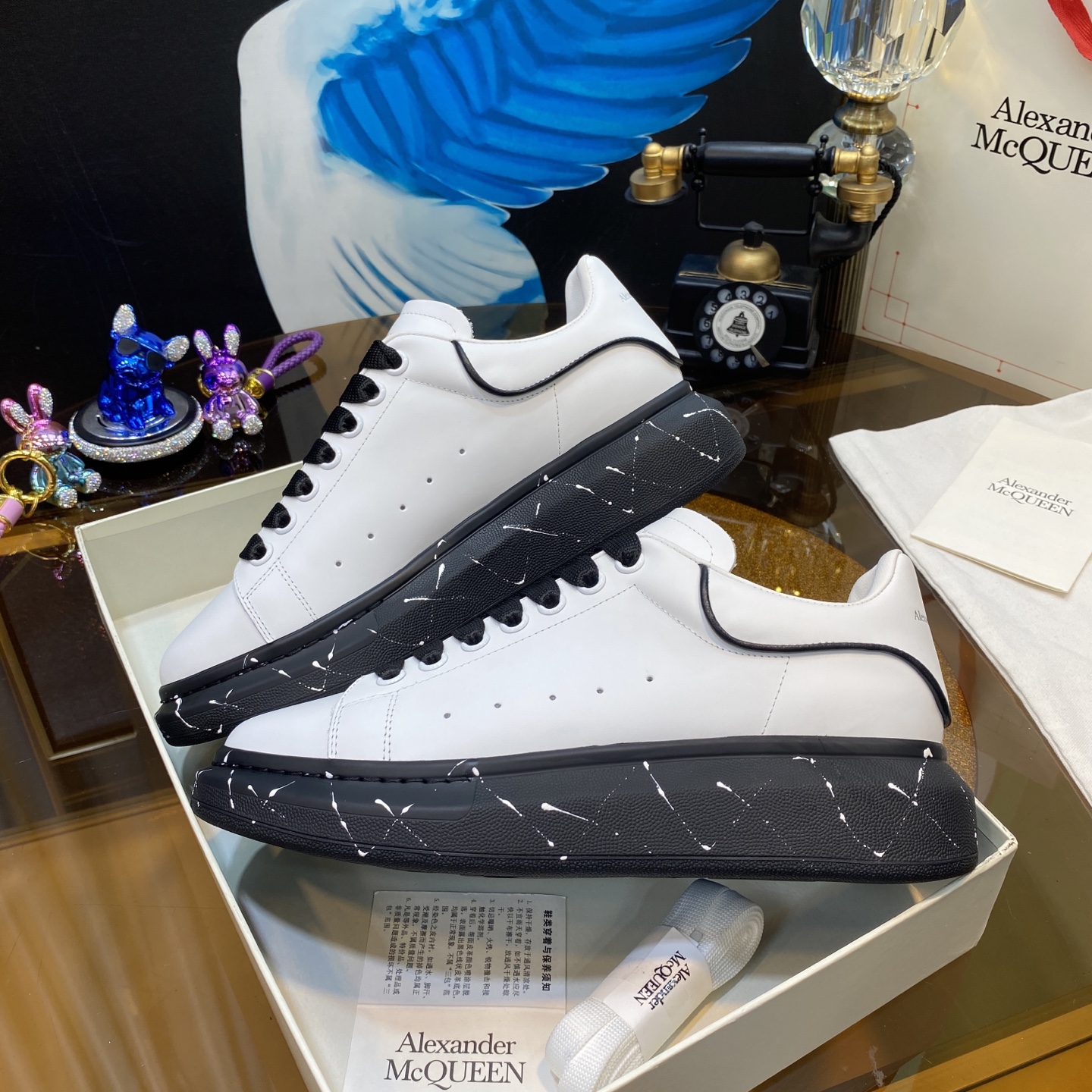 McQueen Shoes White Black