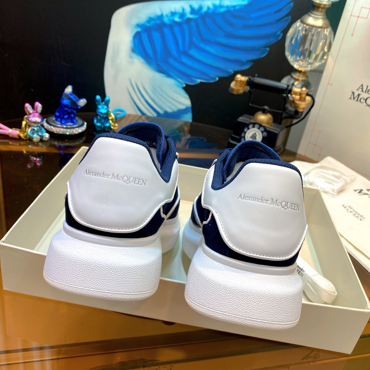 Alexander McQueen Navy Shoes
