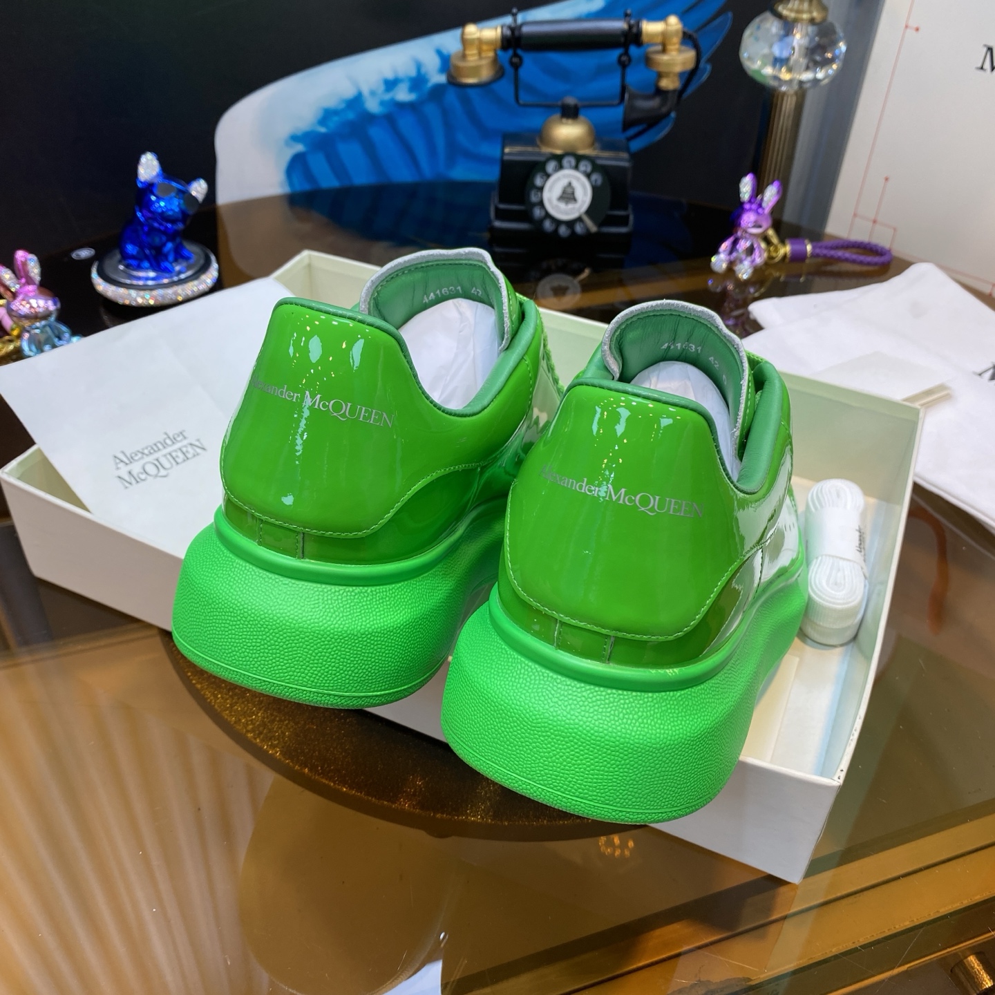 McQueen Platform Sneaker Green