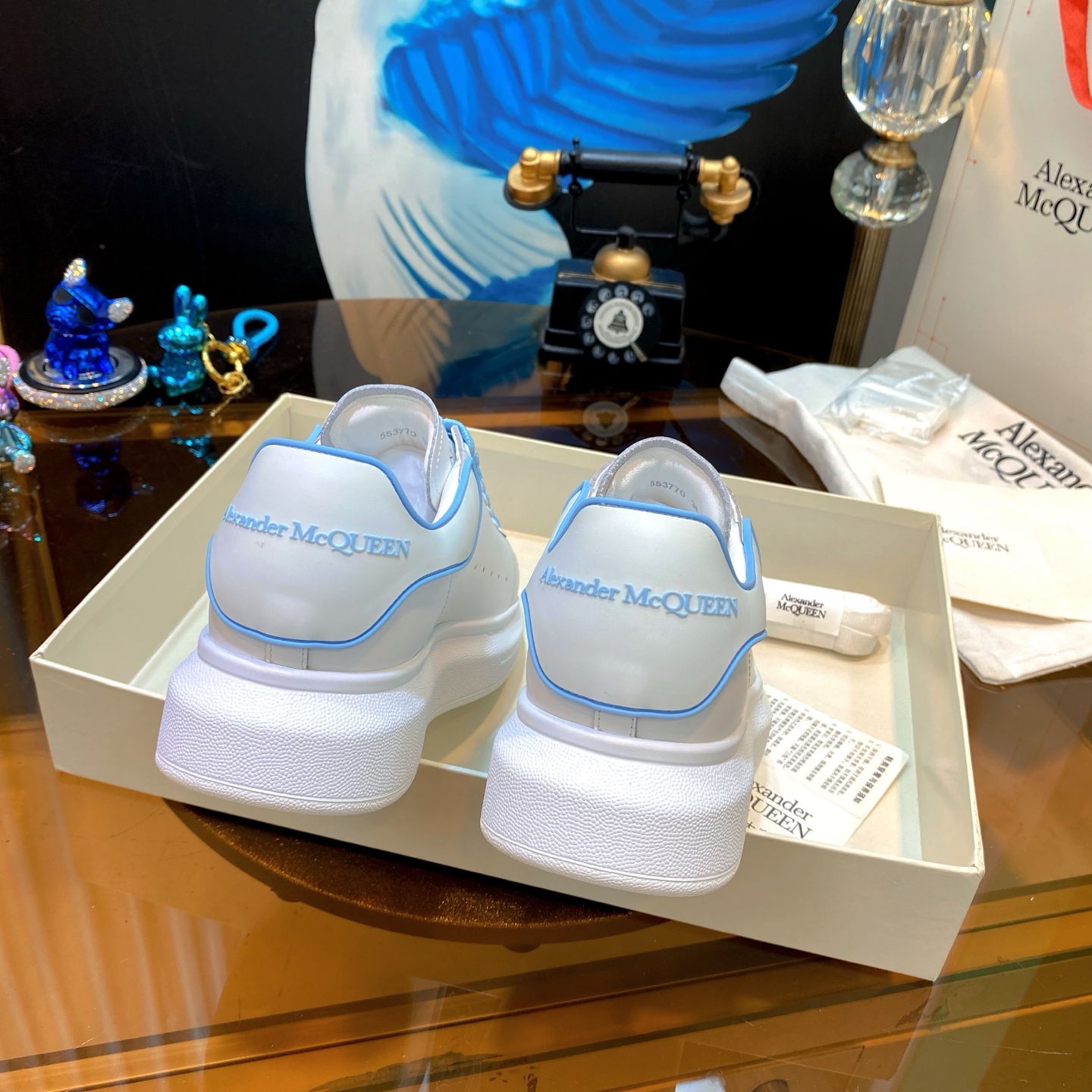 McQueen Sneakers White Blue