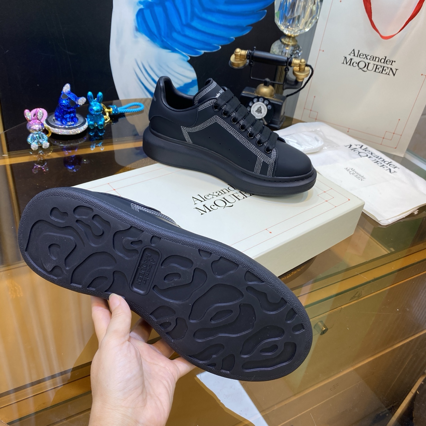 McQueen Oversized Sneaker Black
