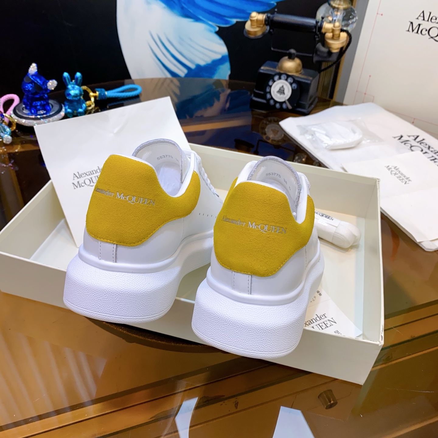 McQueen Oversole White Yellow