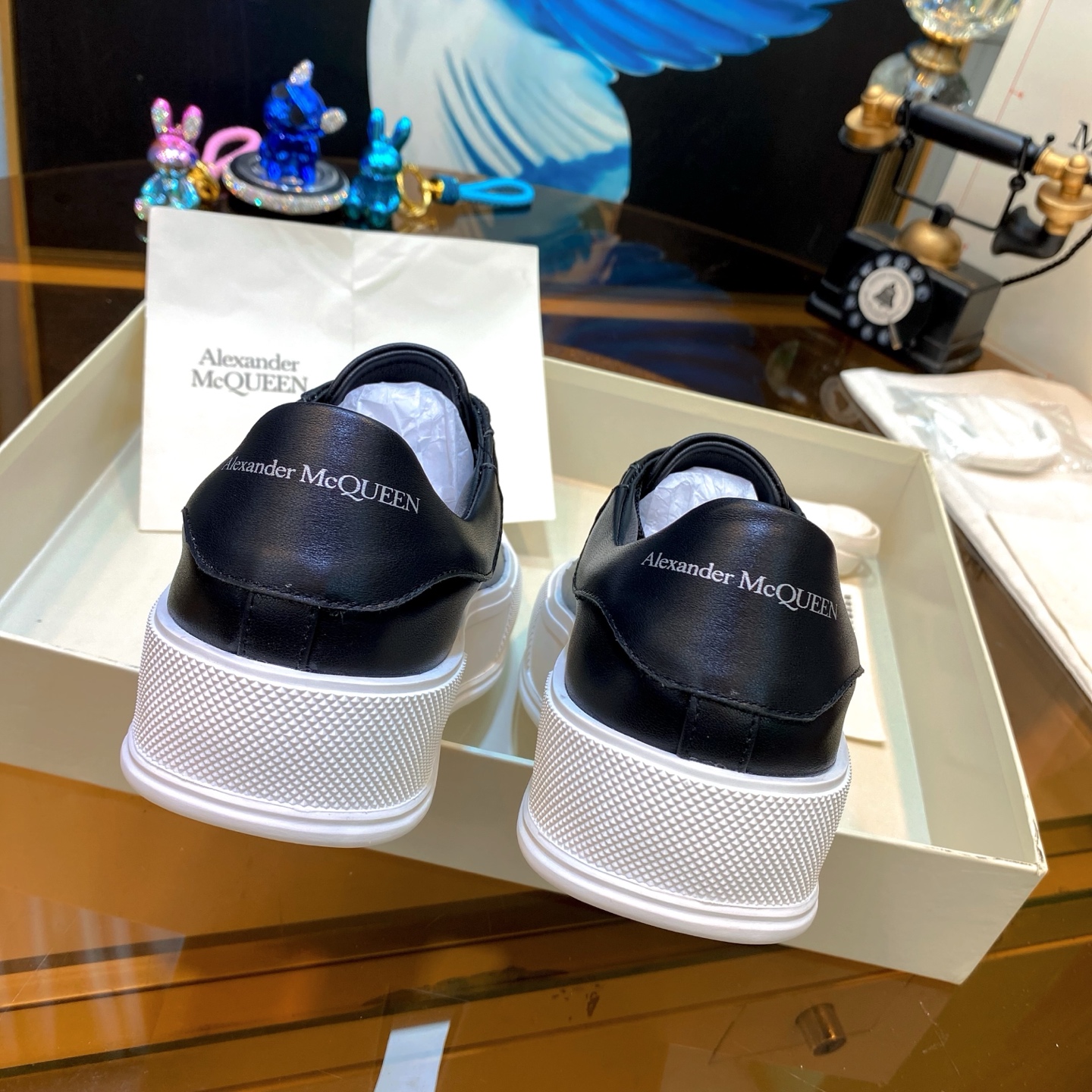 McQueen Air Sole Sneaker Black
