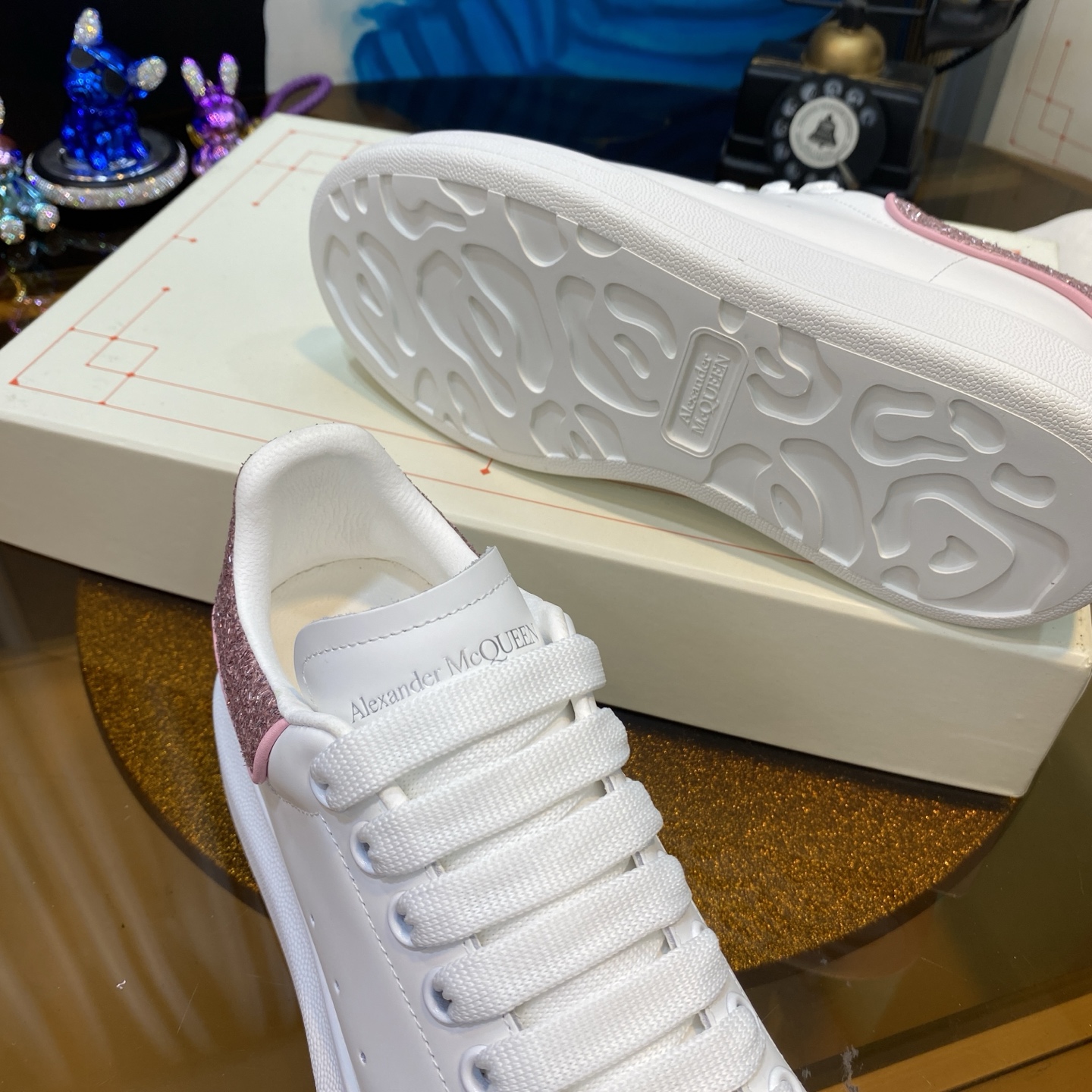 McQueen Sneakers White Pink