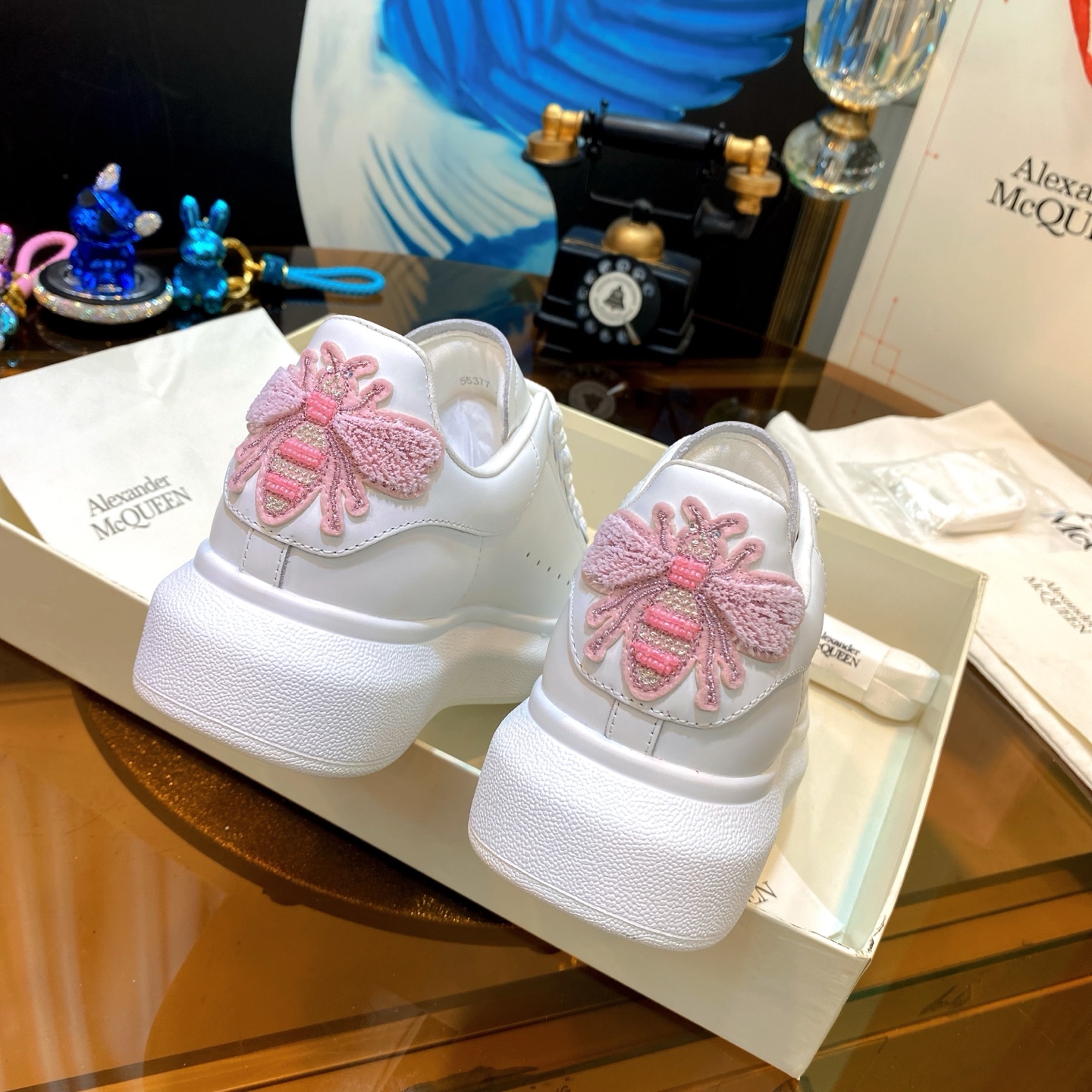 Alexander McQueen Bee White