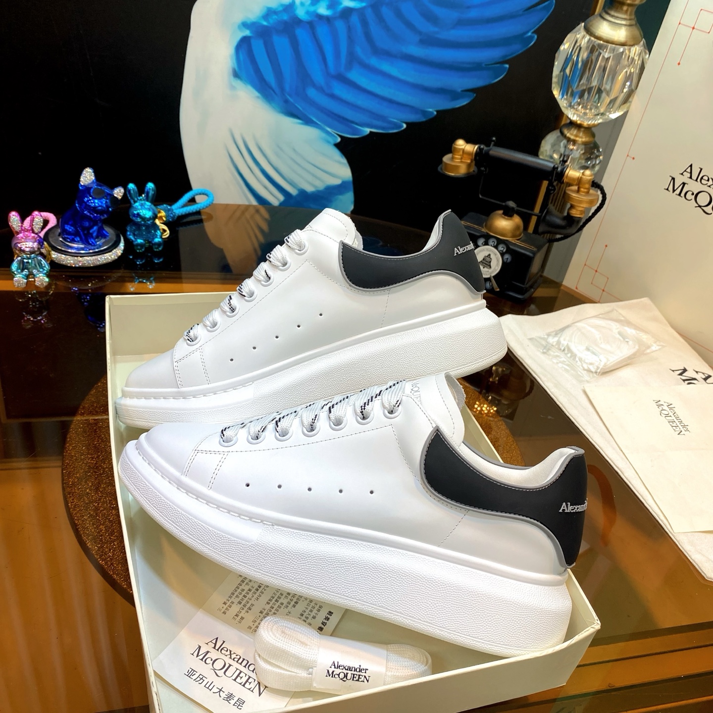 McQueen Platform Shoes White