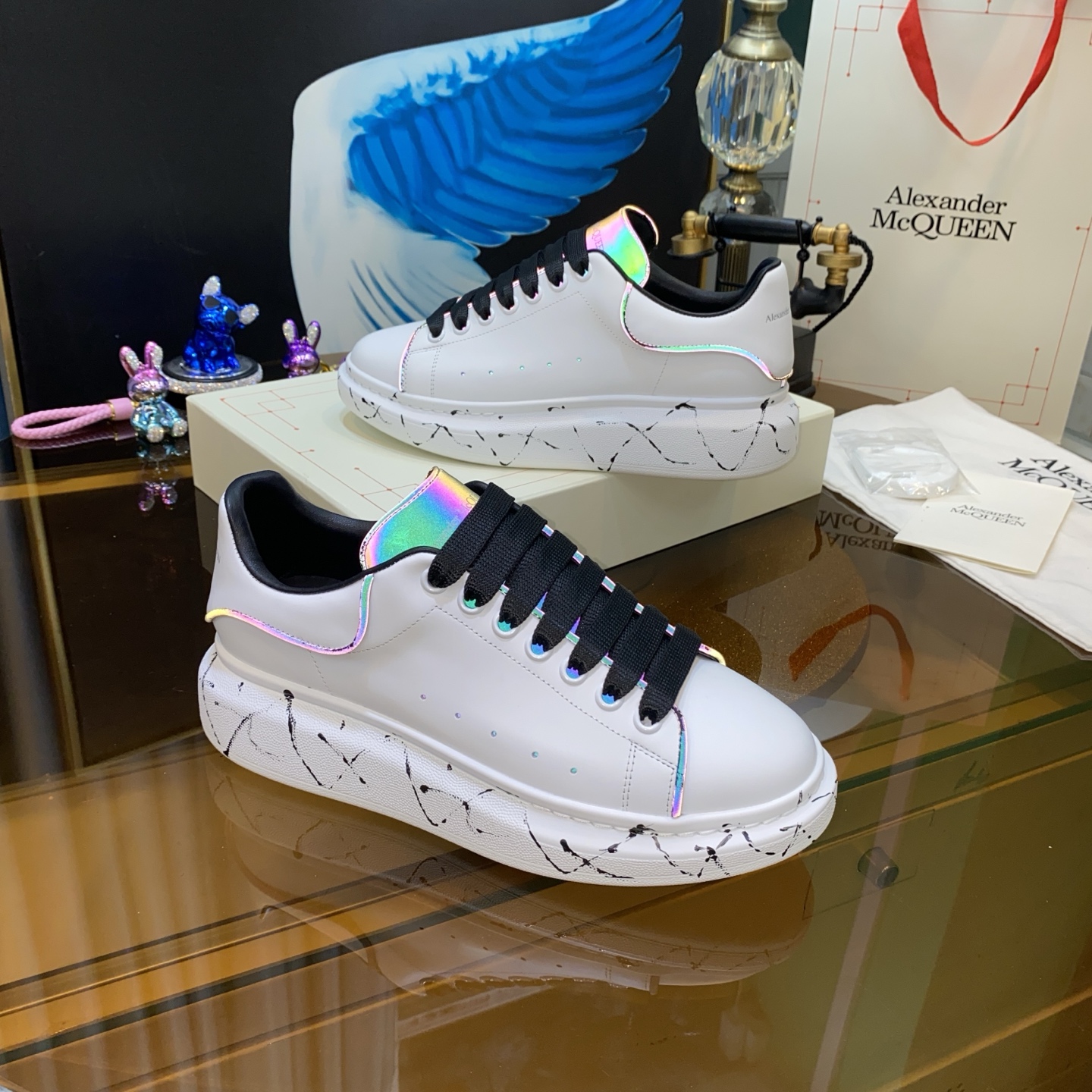 McQueen Chunky Sneakers White