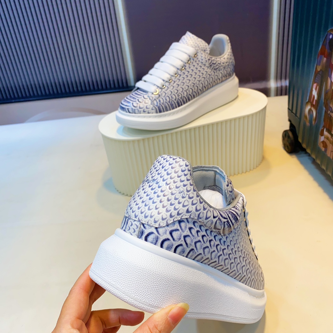 McQueen Embossed Sneakers Blue