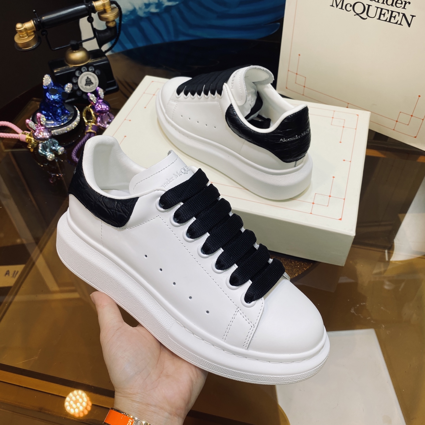 McQueen Sneakers White Black