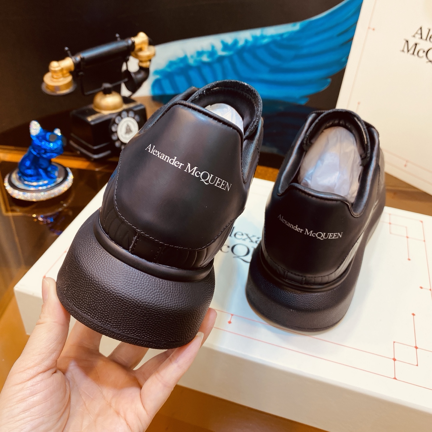 McQueen Chunky Sneakers Black
