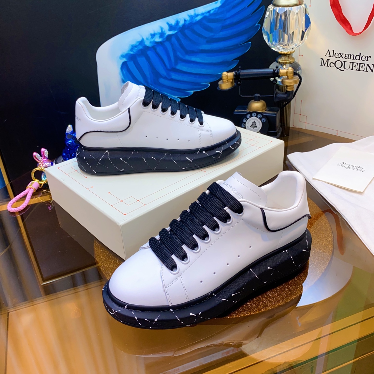 McQueen Shoes White Black