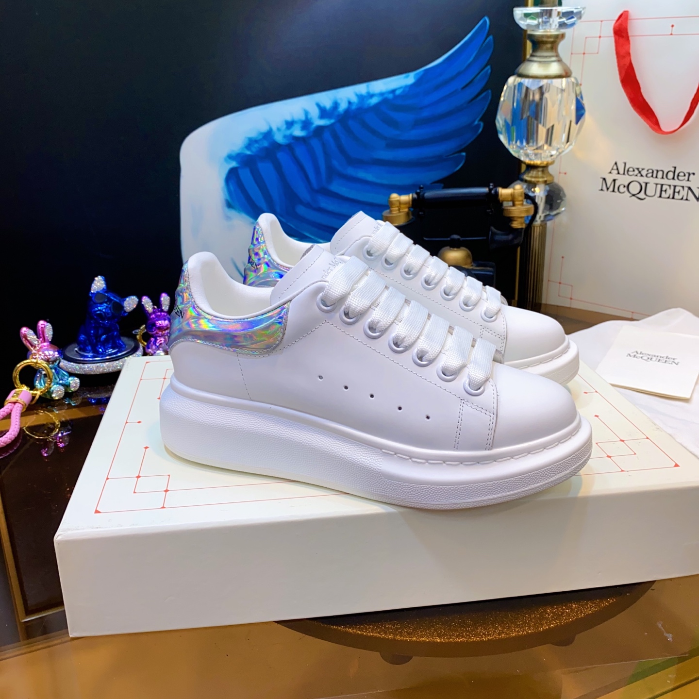 McQueen Holo Sneaker White